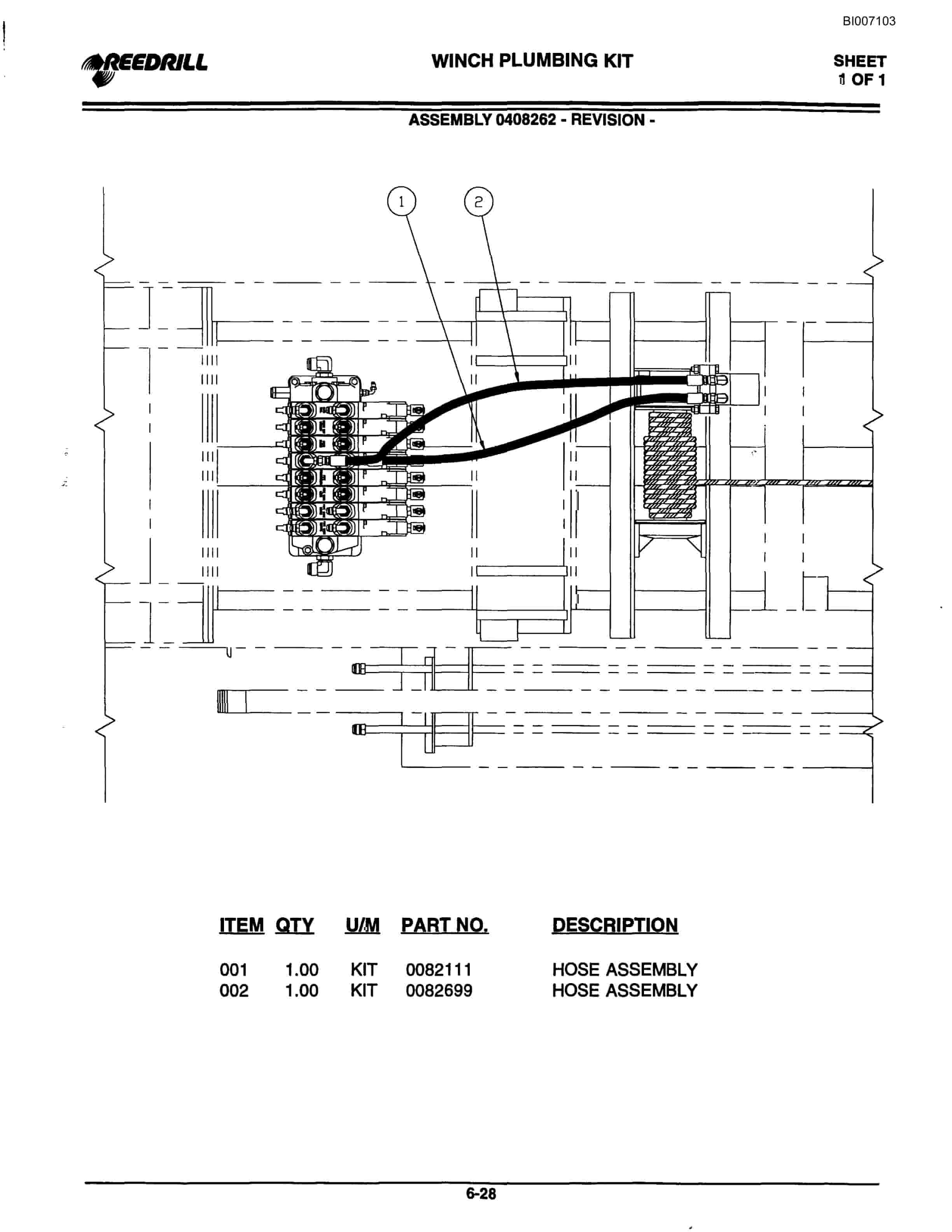 Bucyrus SK30i Infinity Blasthole Drill Parts Catalog BI007103-4