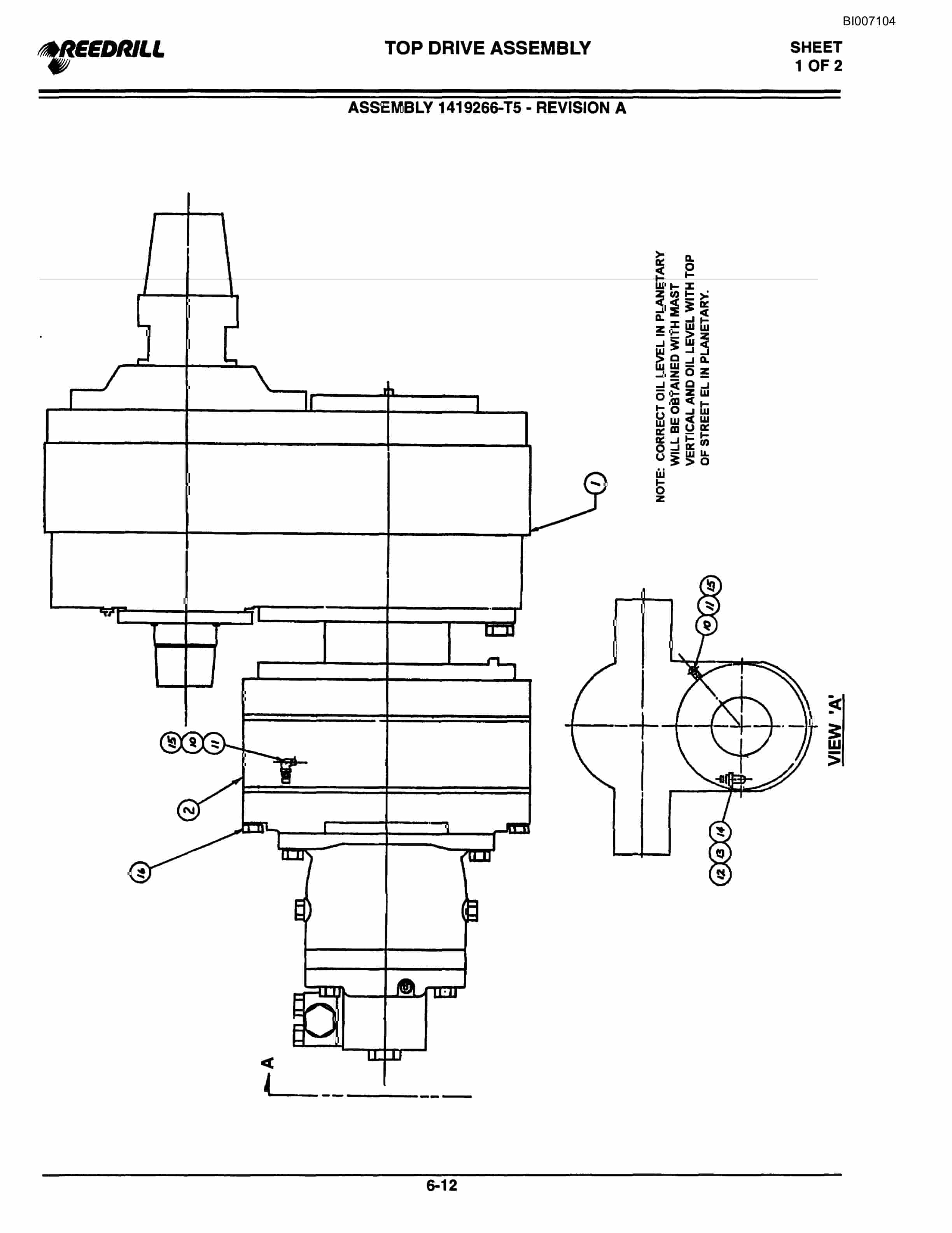 Bucyrus SK30i Infinity Blasthole Drill Parts Catalog BI007104-3