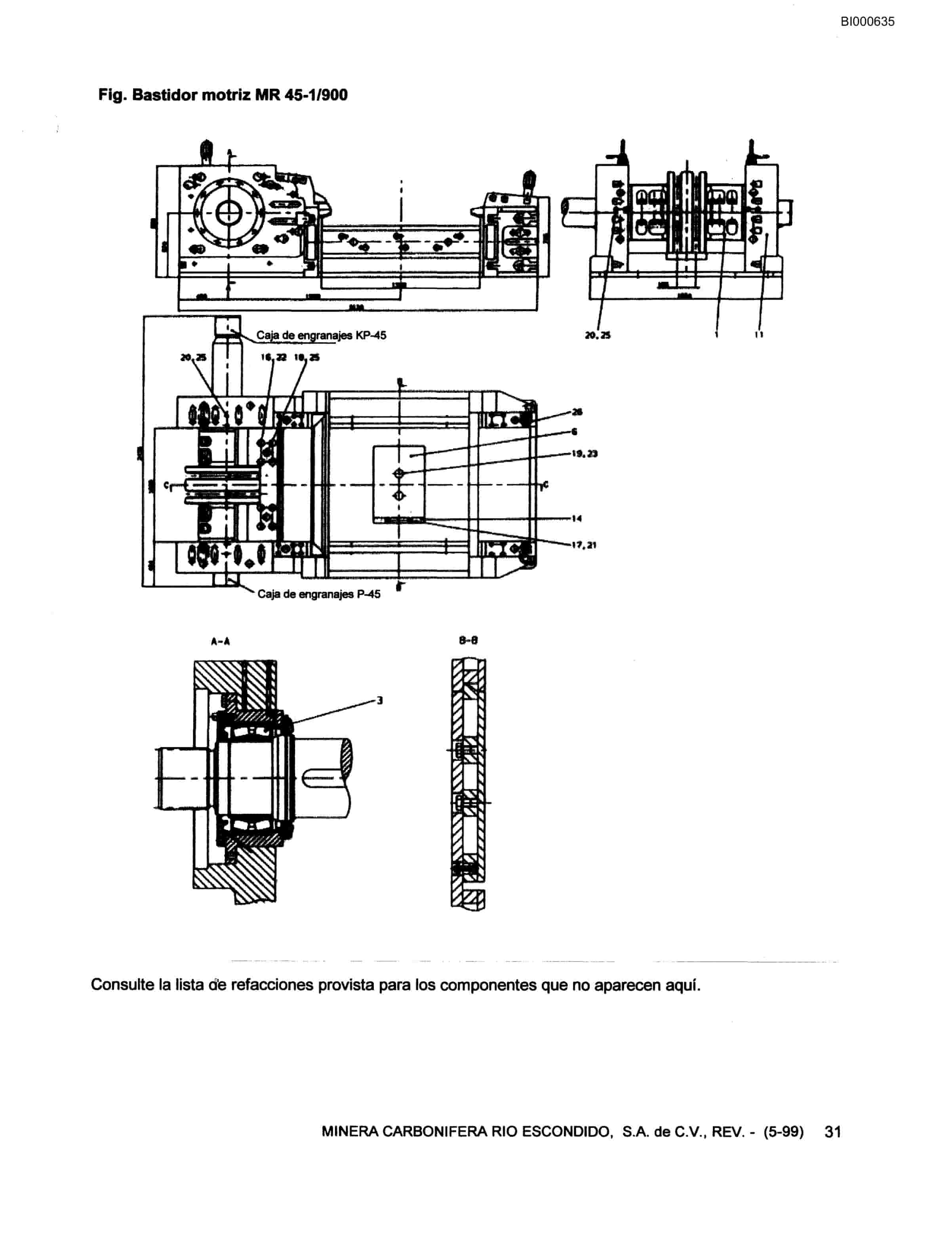 Bucyrus SK800 Crusher Parts Catalog BI000635-2