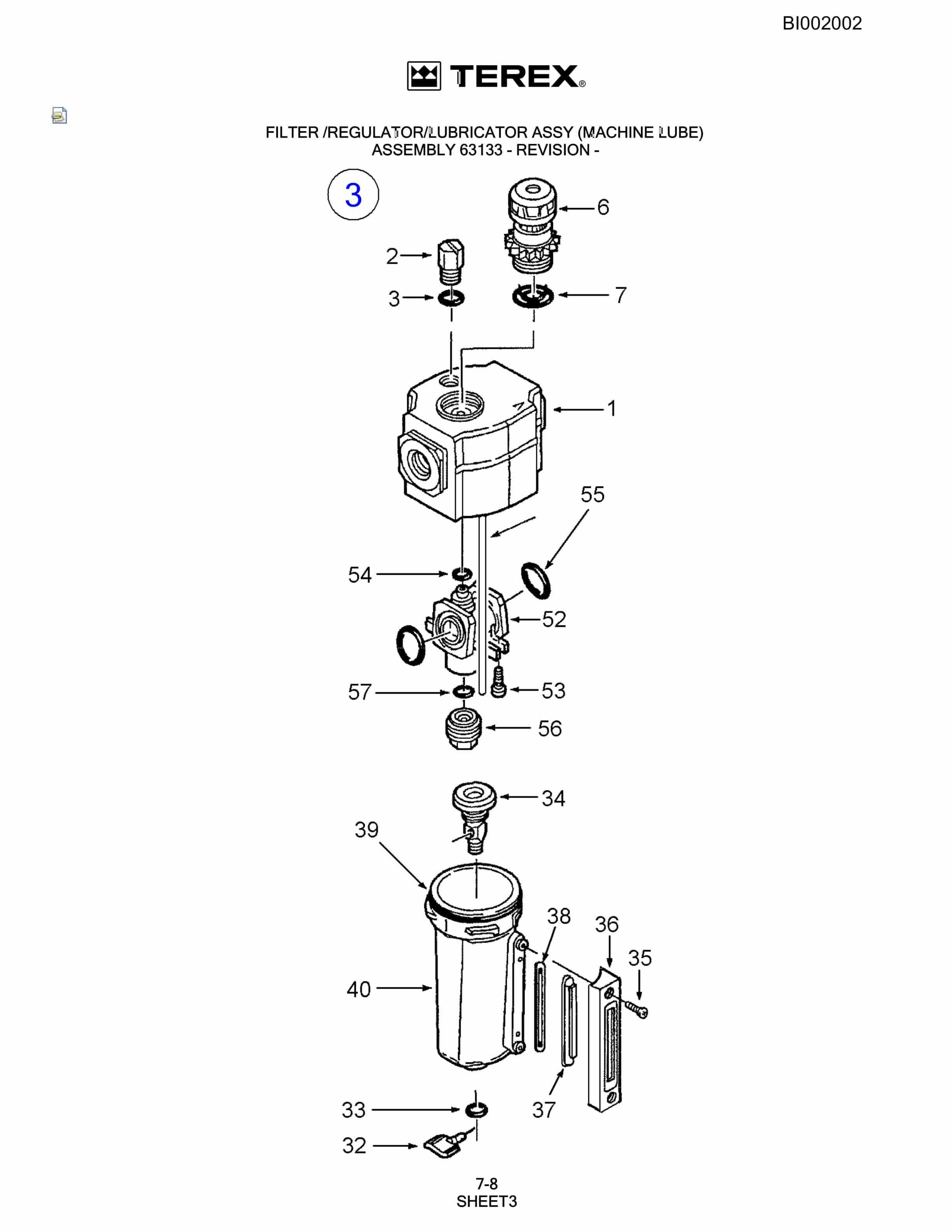 Bucyrus SKF 12 Rotary Blasthole Drill Parts Catalog BI002002-3