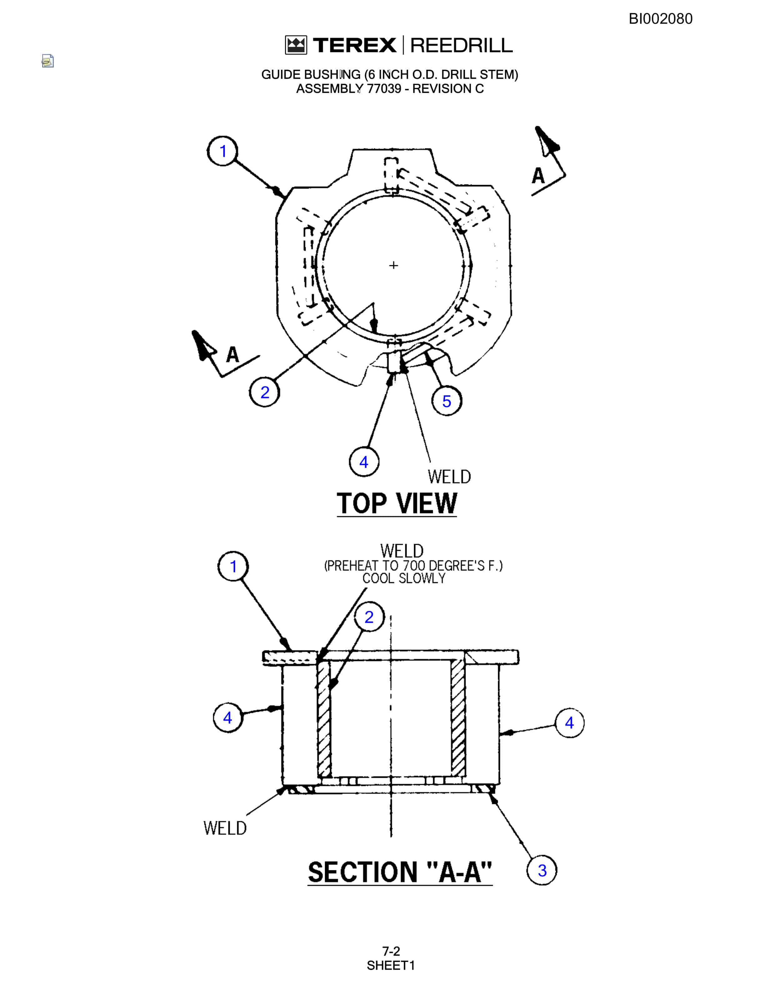Bucyrus SKF Infinity Blasthole Drill Parts Catalog BI002080-4