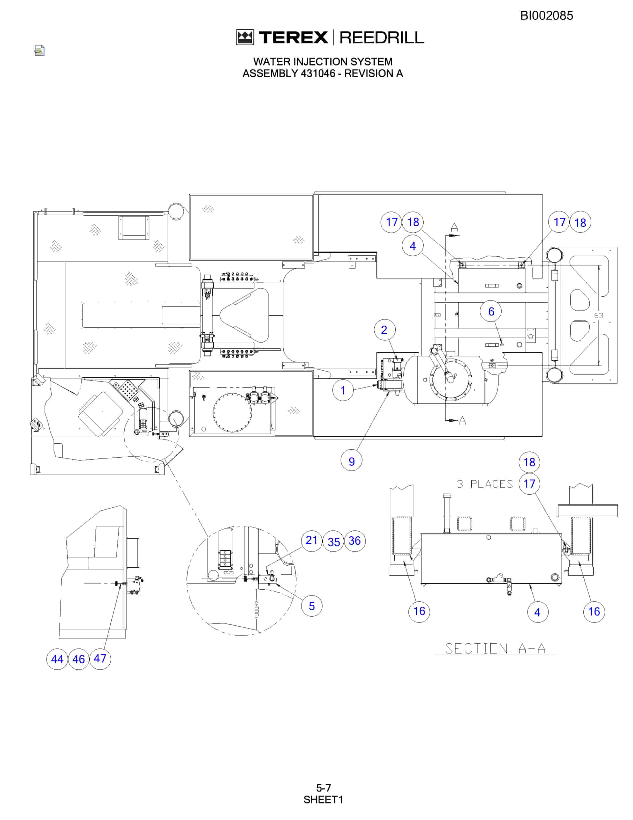 Bucyrus SKF Infinity Blasthole Drill Parts Catalog BI002085-2