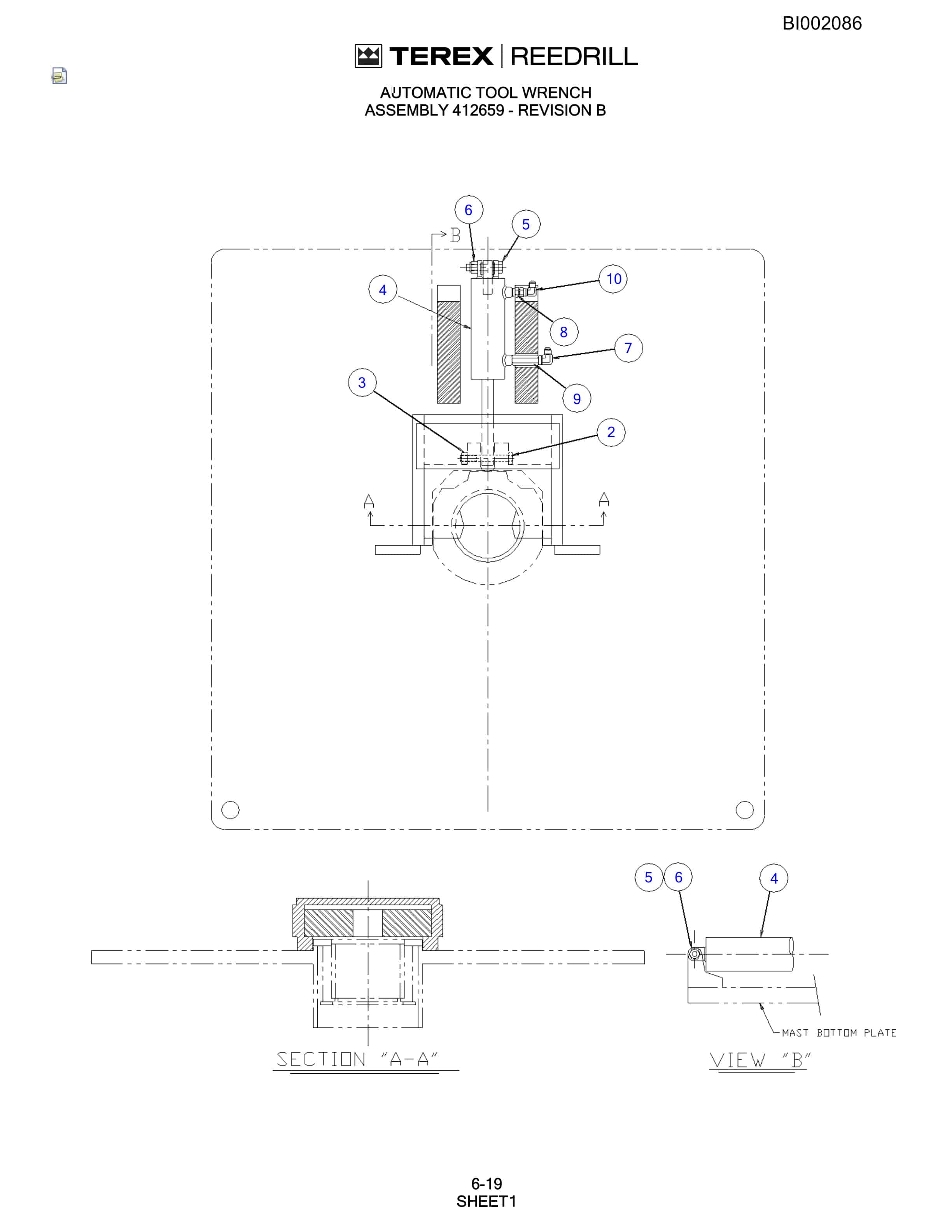 Bucyrus SKF Infinity Blasthole Drill Parts Catalog BI002086-3