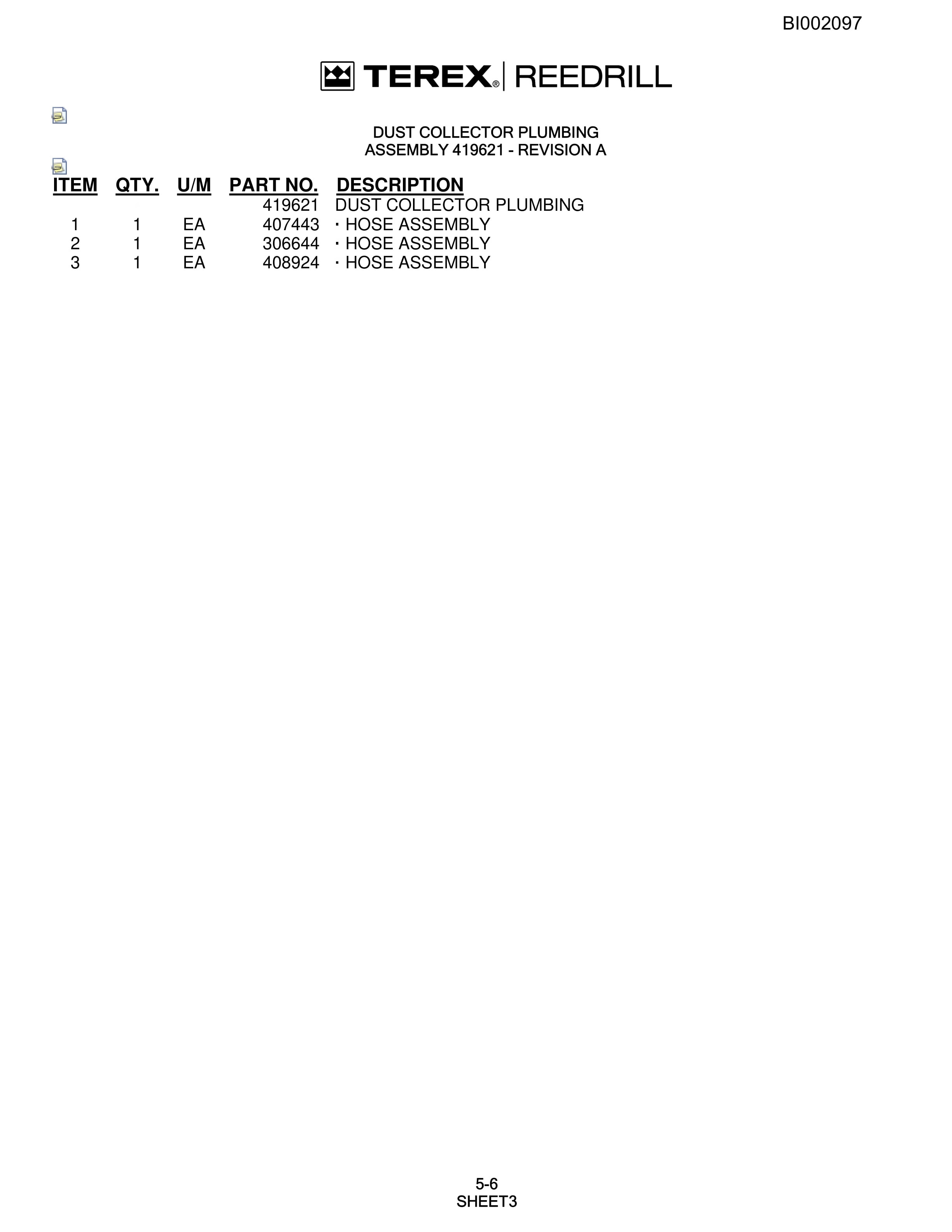 Bucyrus SKF Infinity Blasthole Drill Parts Catalog BI002097-2