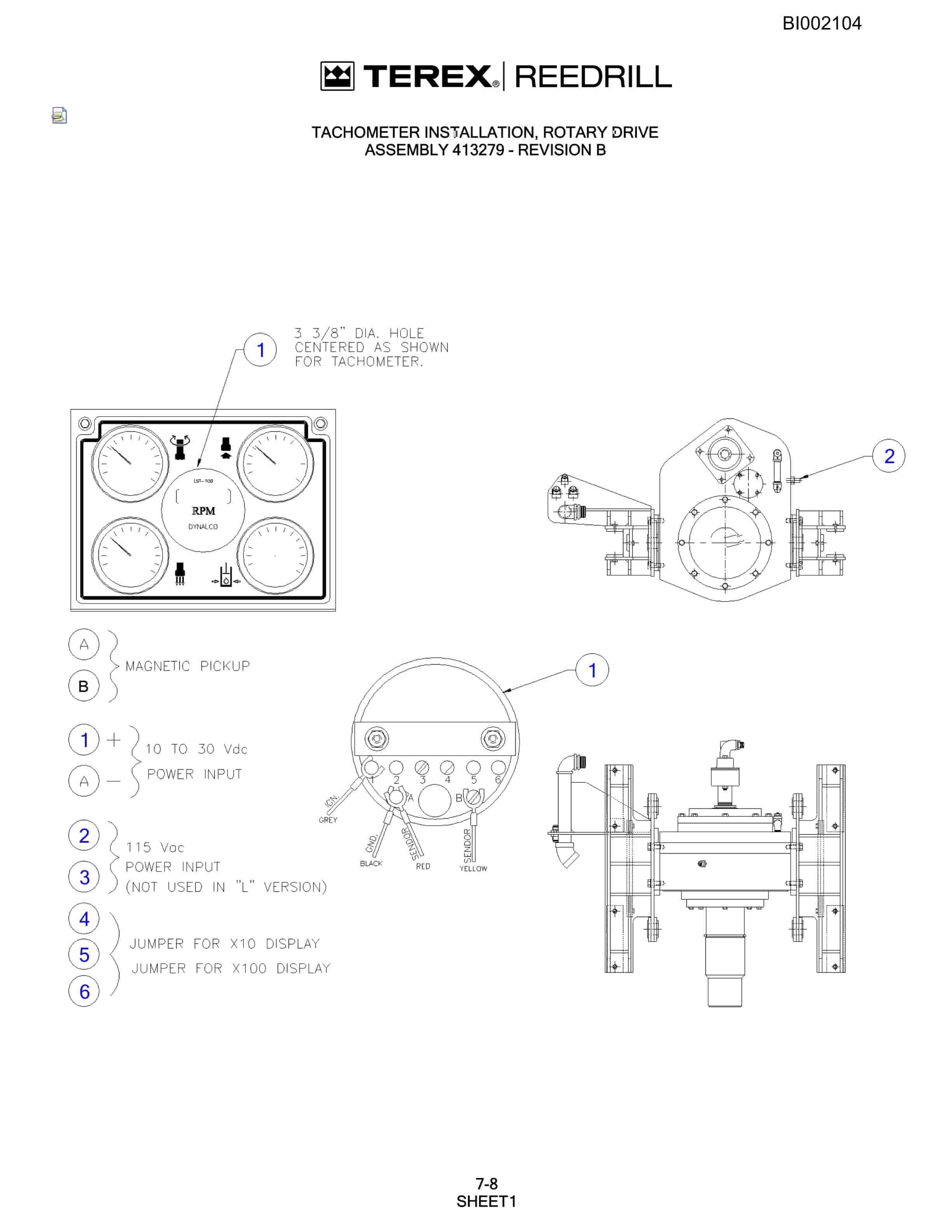 Bucyrus SKF Infinity Blasthole Drill Parts Catalog BI002104-5