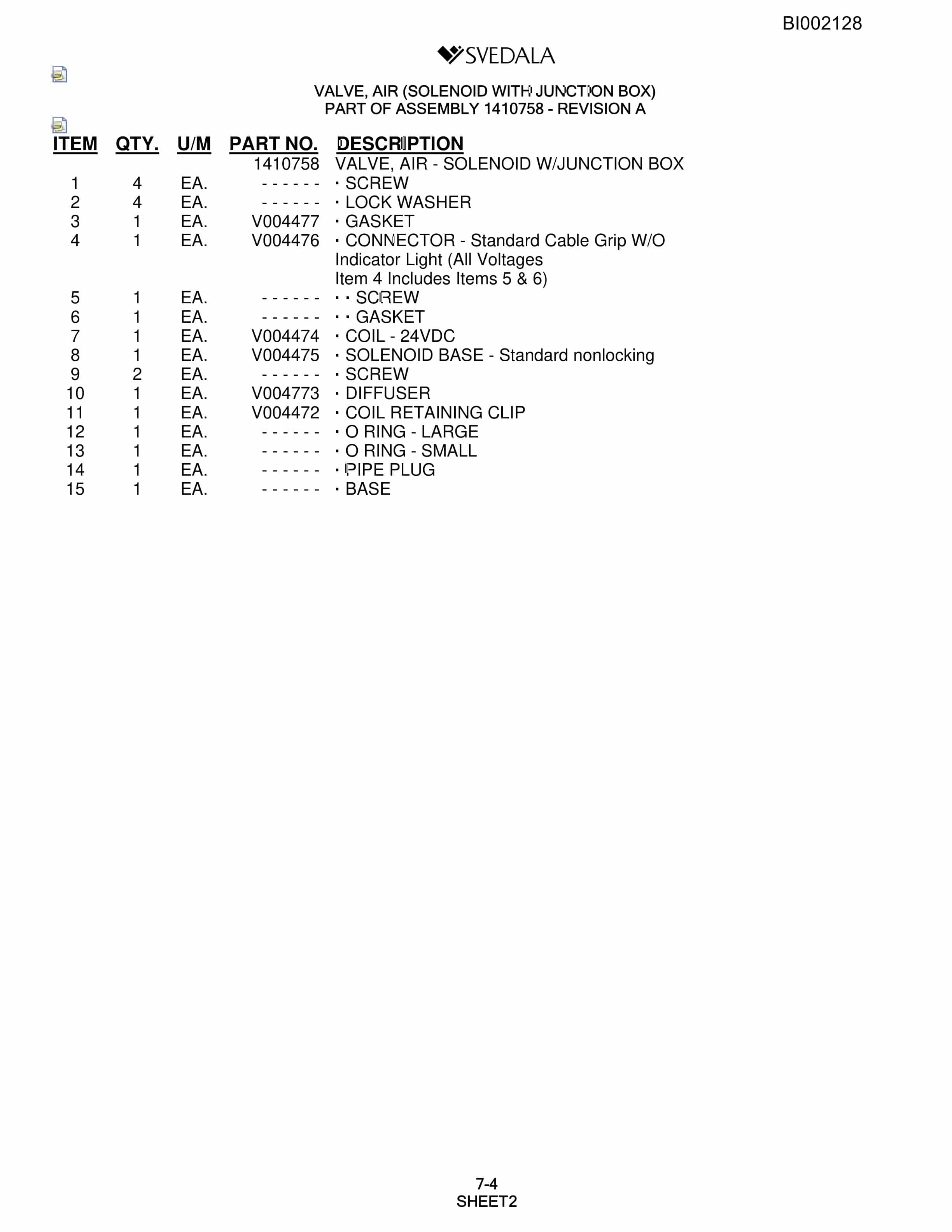 Bucyrus SKF Infinity Blasthole Drill Parts Catalog BI002128-4