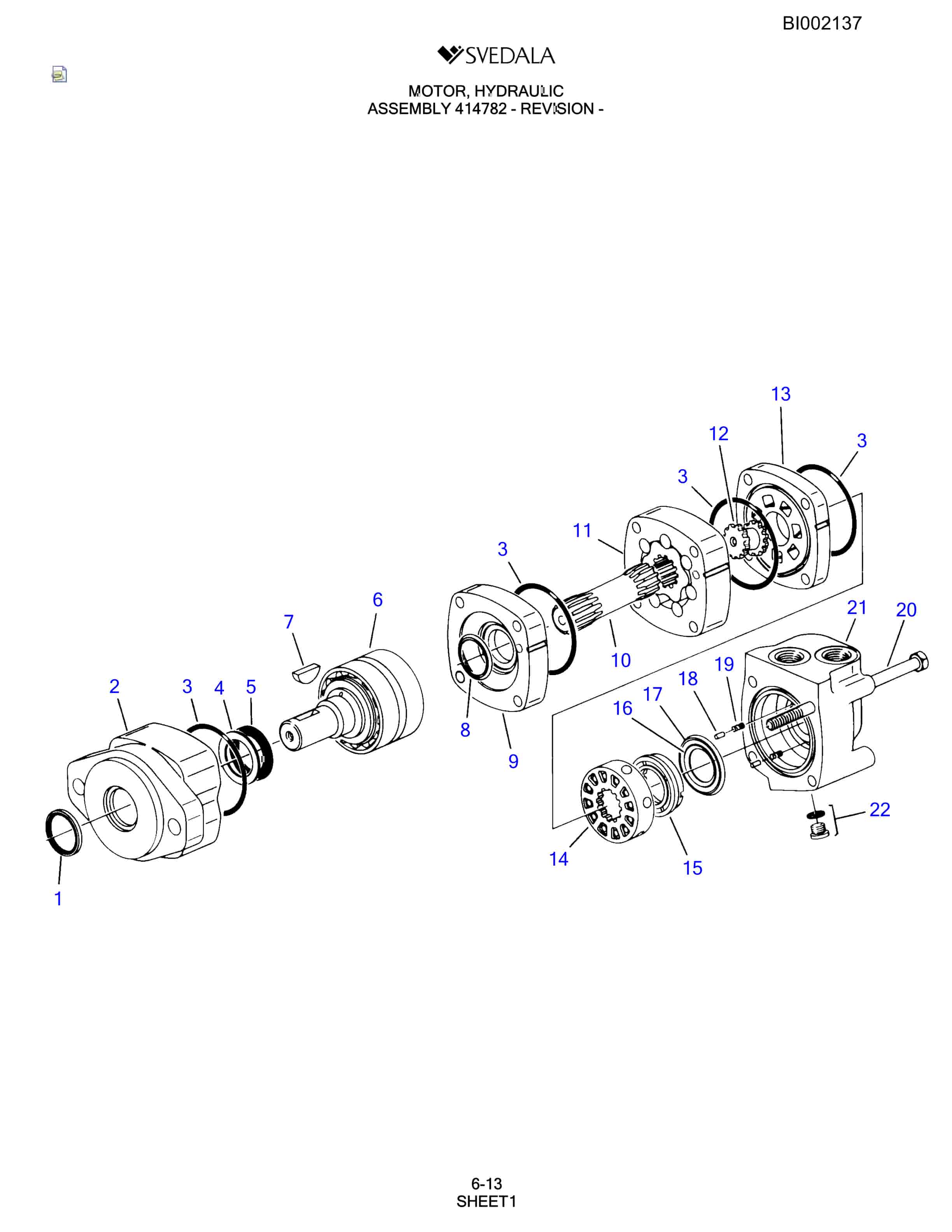 Bucyrus SKF Infinity Blasthole Drill Parts Catalog BI002137-3
