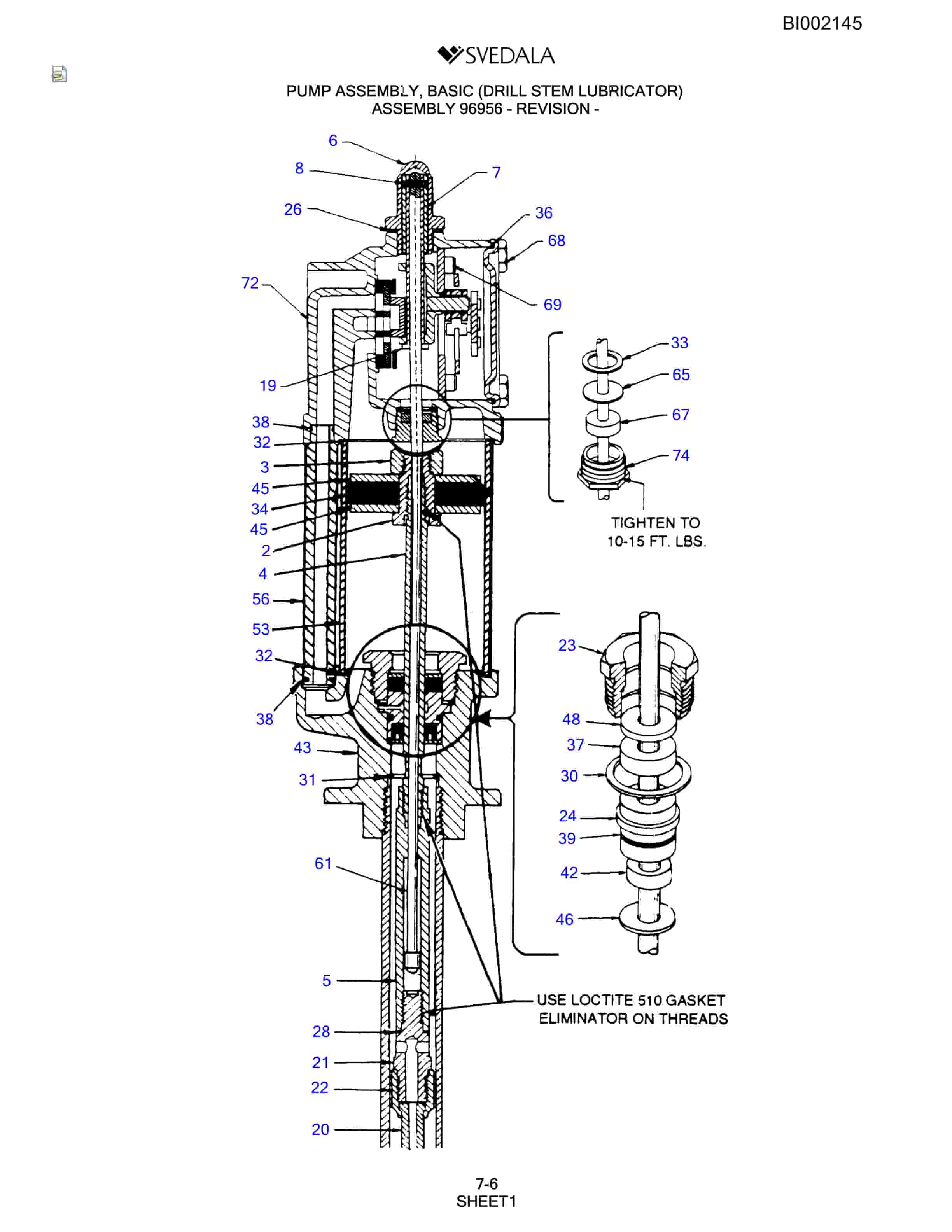 Bucyrus SKF Infinity Blasthole Drill Parts Catalog BI002145-5
