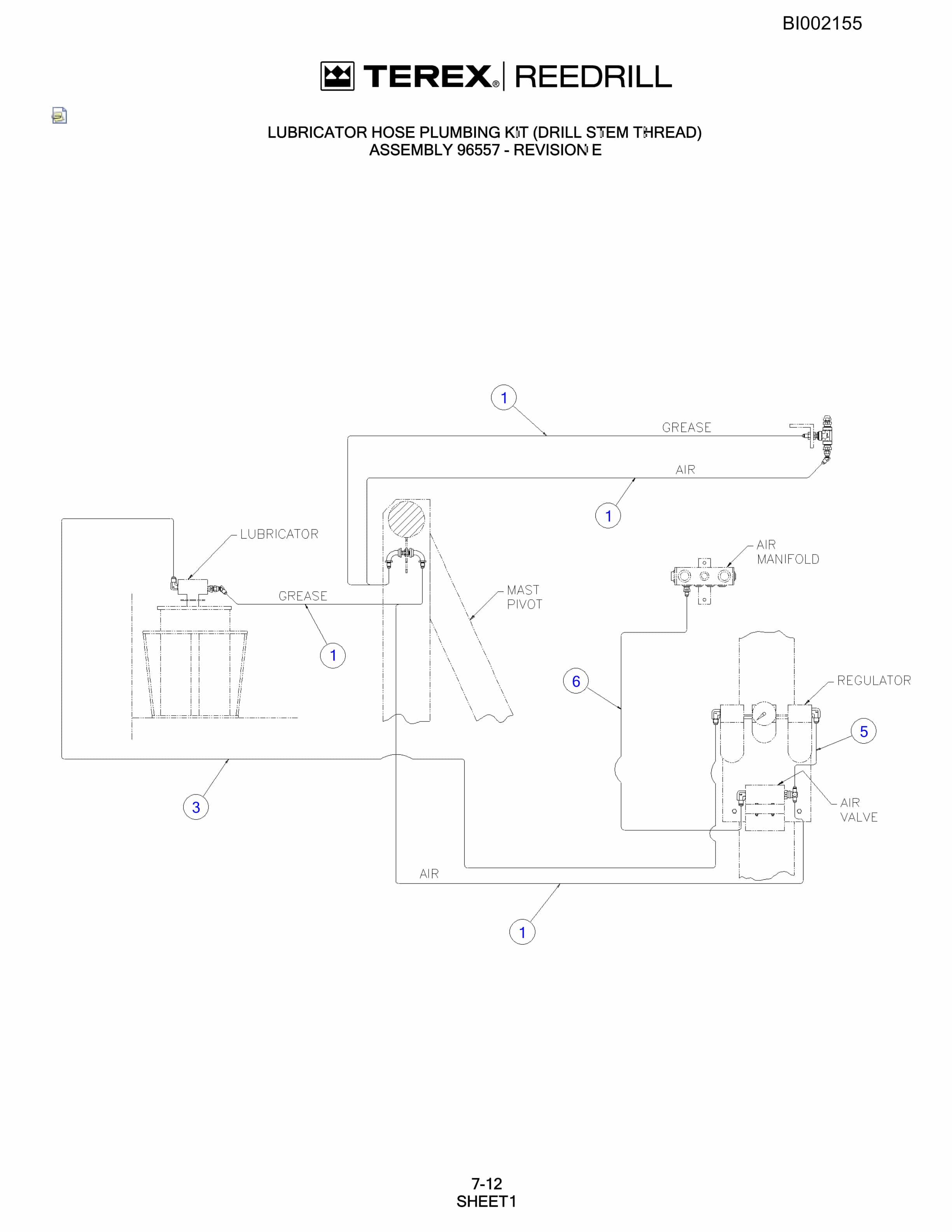 Bucyrus SKF Infinity Blasthole Drill Parts Catalog BI002155-4