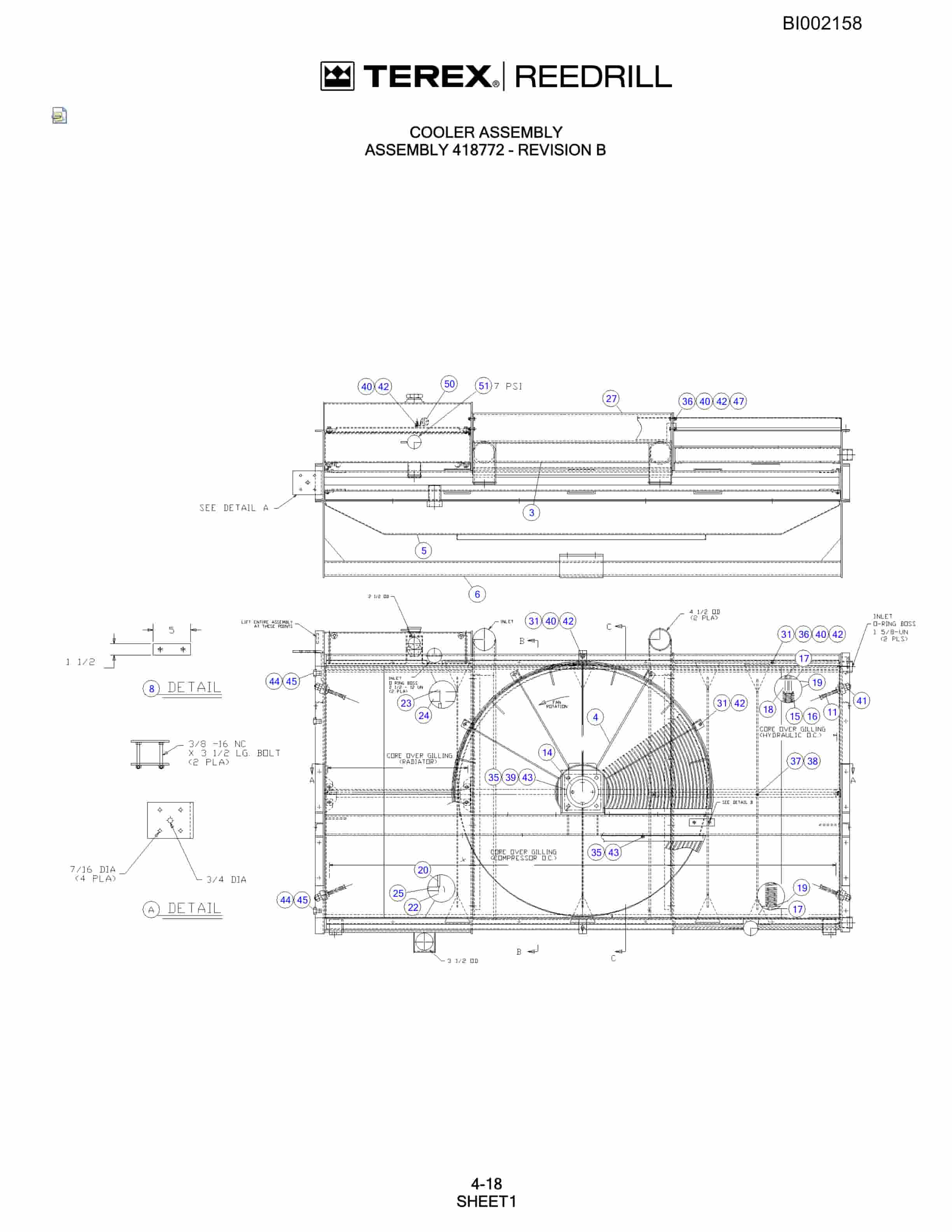 Bucyrus SKF Infinity Blasthole Drill Parts Catalog BI002158-2
