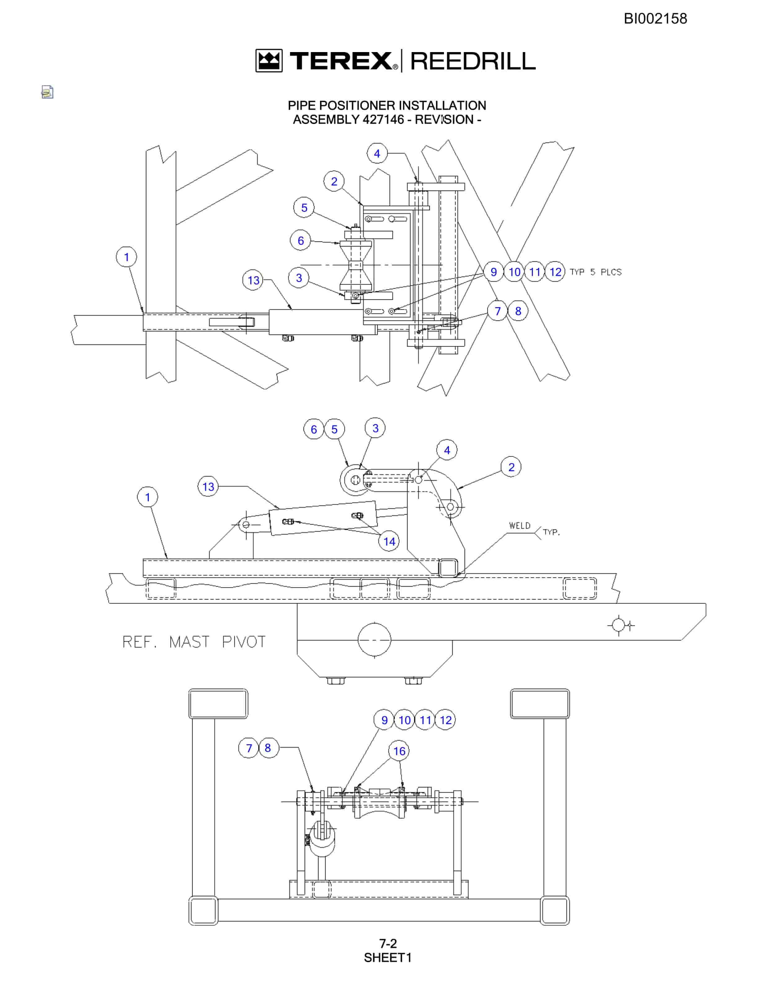 Bucyrus SKF Infinity Blasthole Drill Parts Catalog BI002158-4