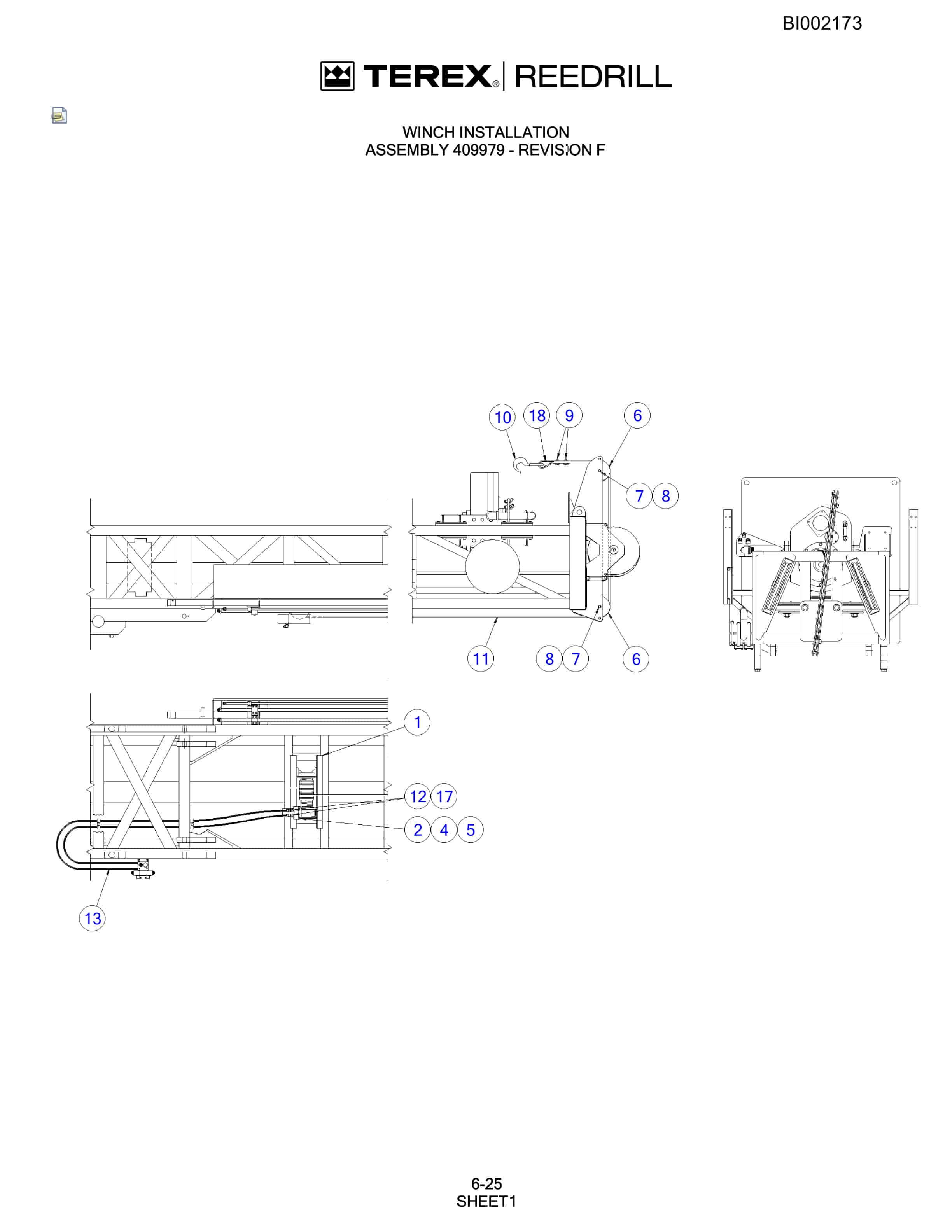 Bucyrus SKF Infinity Blasthole Drill Parts Catalog BI002173-3