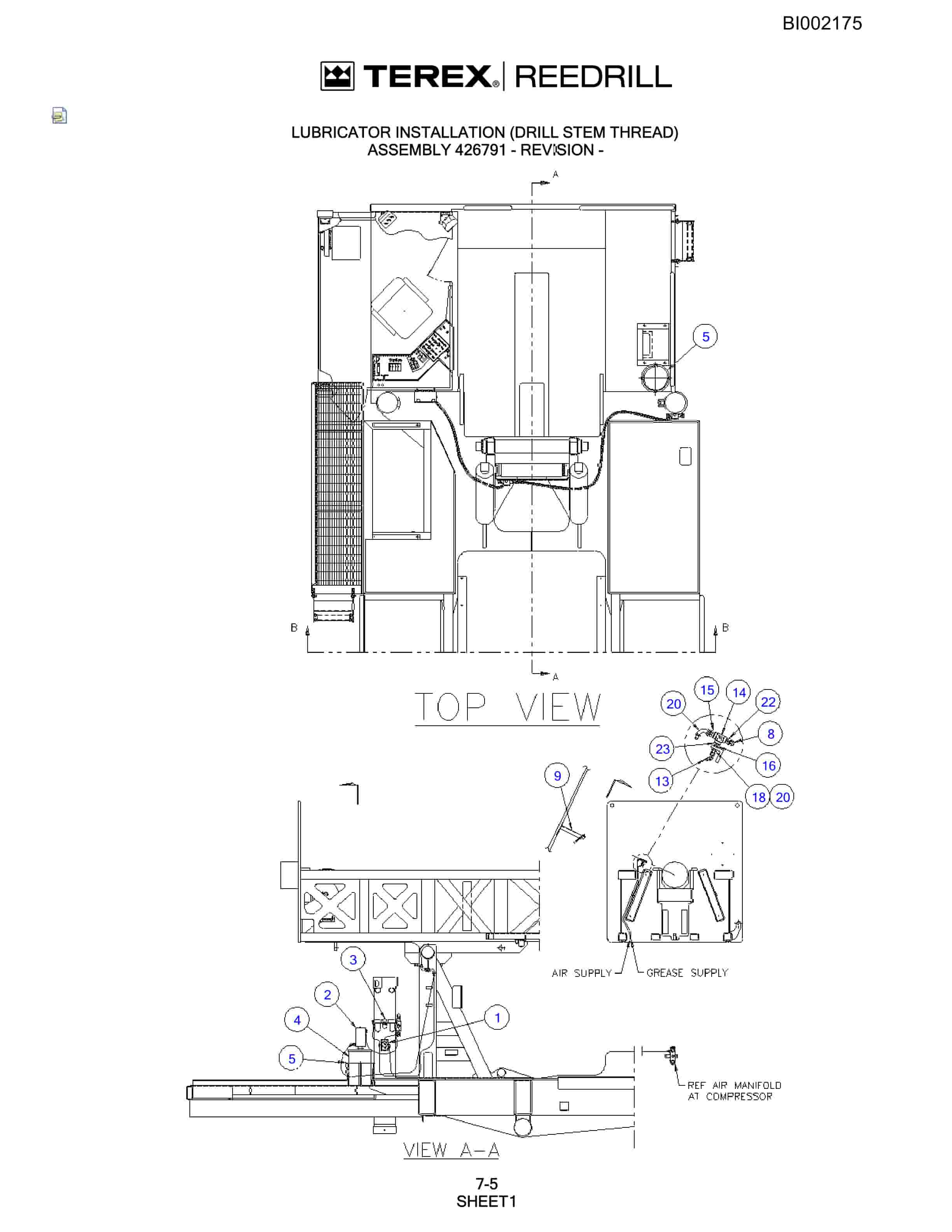 Bucyrus SKF Infinity Blasthole Drill Parts Catalog BI002175-3