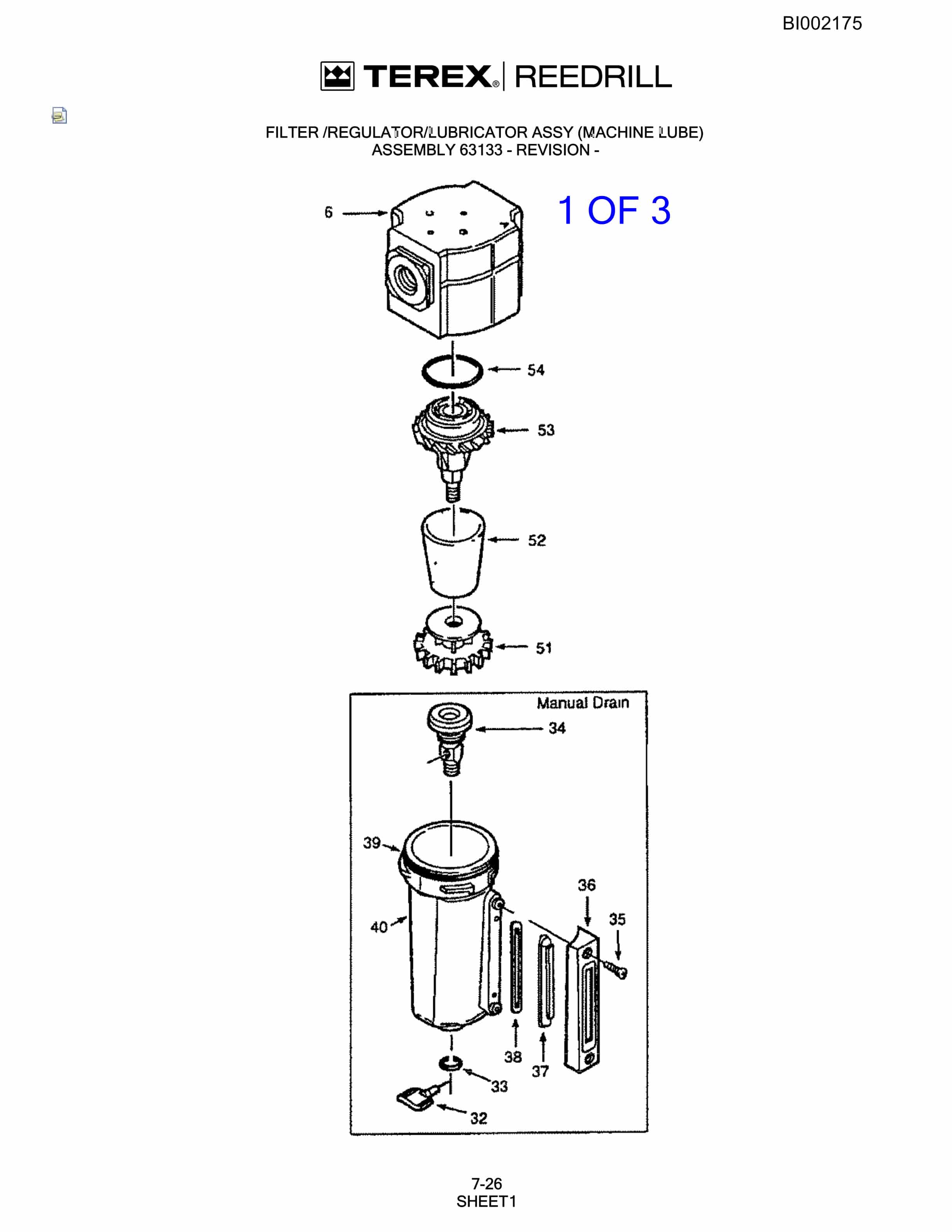 Bucyrus SKF Infinity Blasthole Drill Parts Catalog BI002175-4