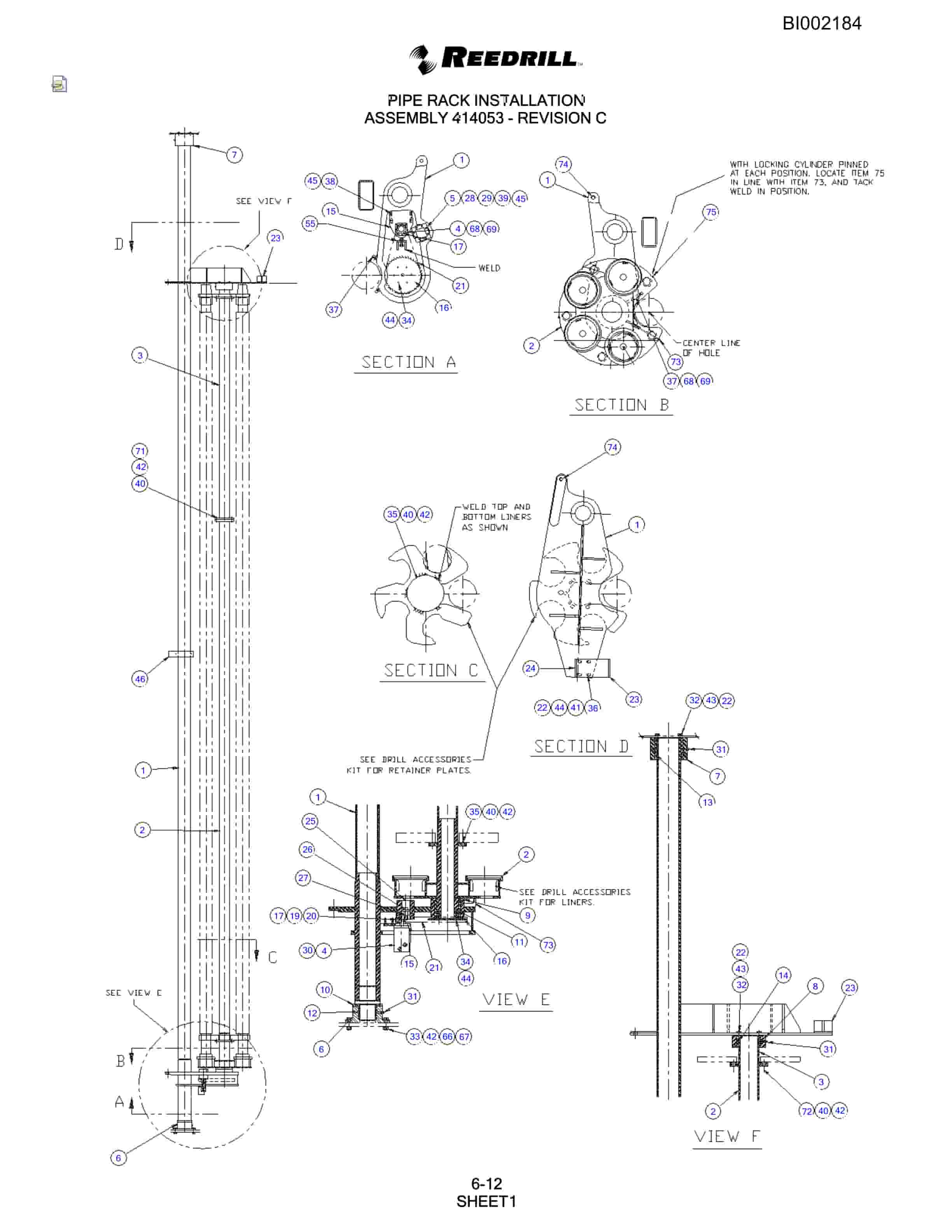 Bucyrus SKF Infinity Blasthole Drill Parts Catalog BI002184-3