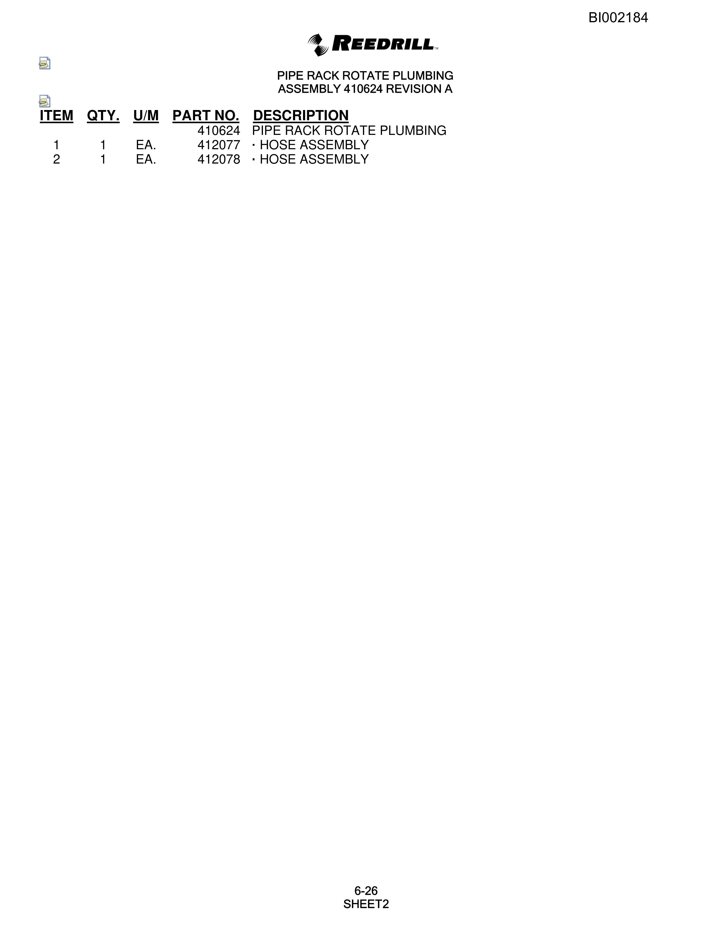 Bucyrus SKF Infinity Blasthole Drill Parts Catalog BI002184-4