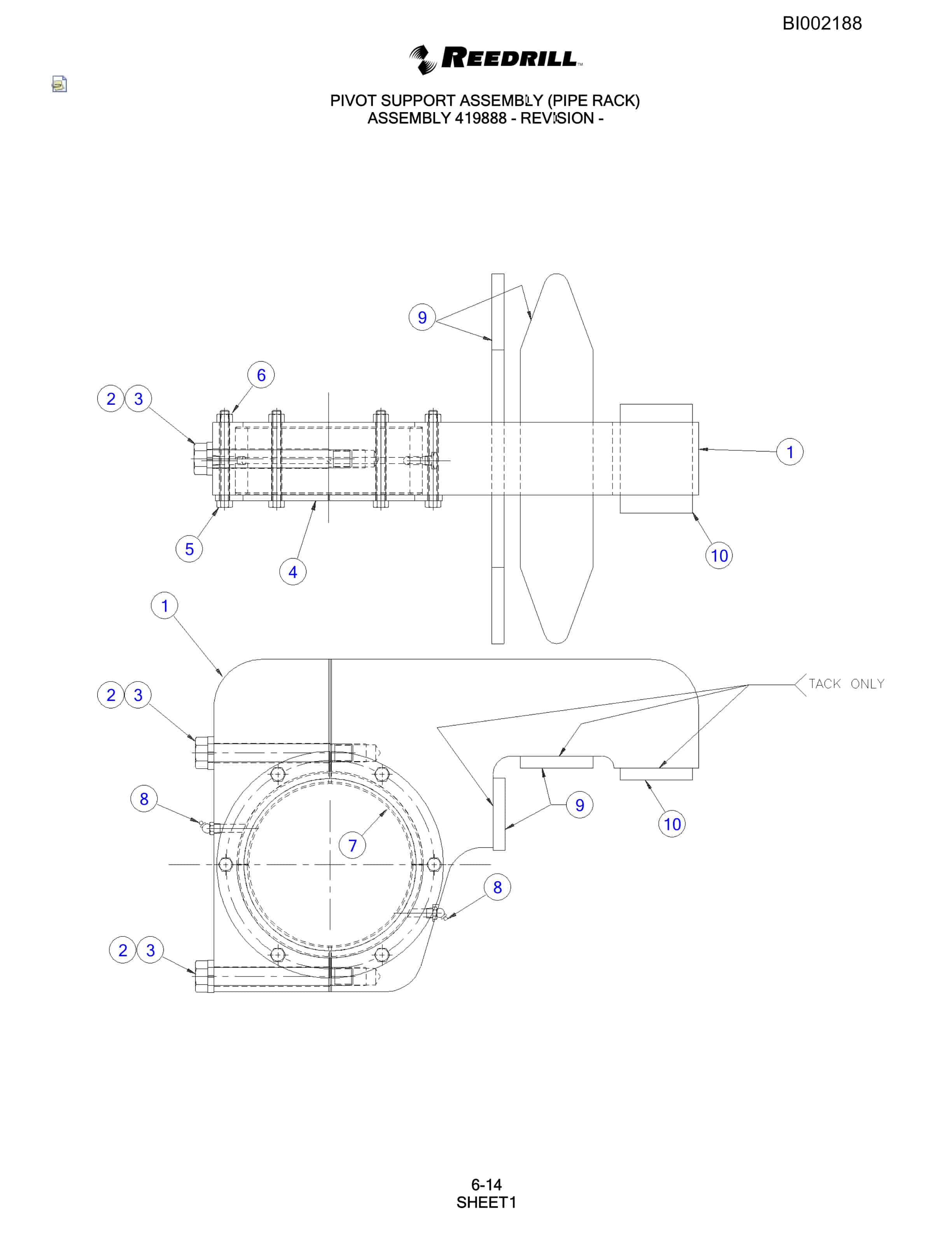 Bucyrus SKF Infinity Blasthole Drill Parts Catalog BI002188-3