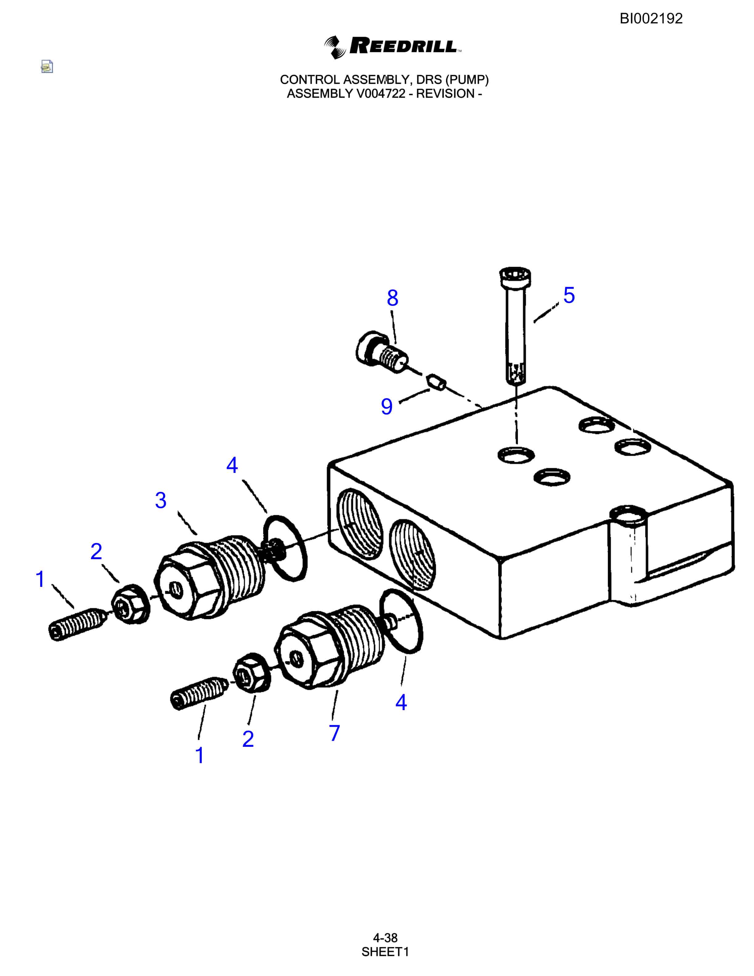 Bucyrus SKF Infinity Blasthole Drill Parts Catalog BI002192-2