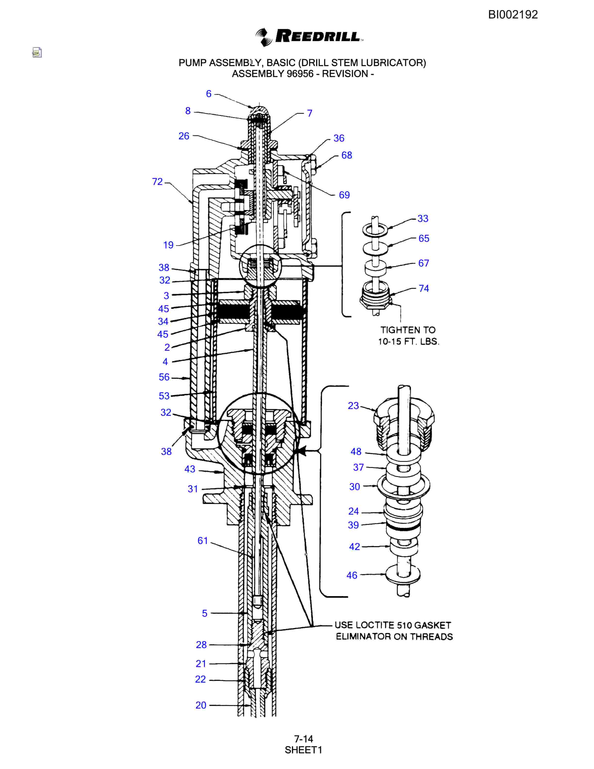Bucyrus SKF Infinity Blasthole Drill Parts Catalog BI002192-4