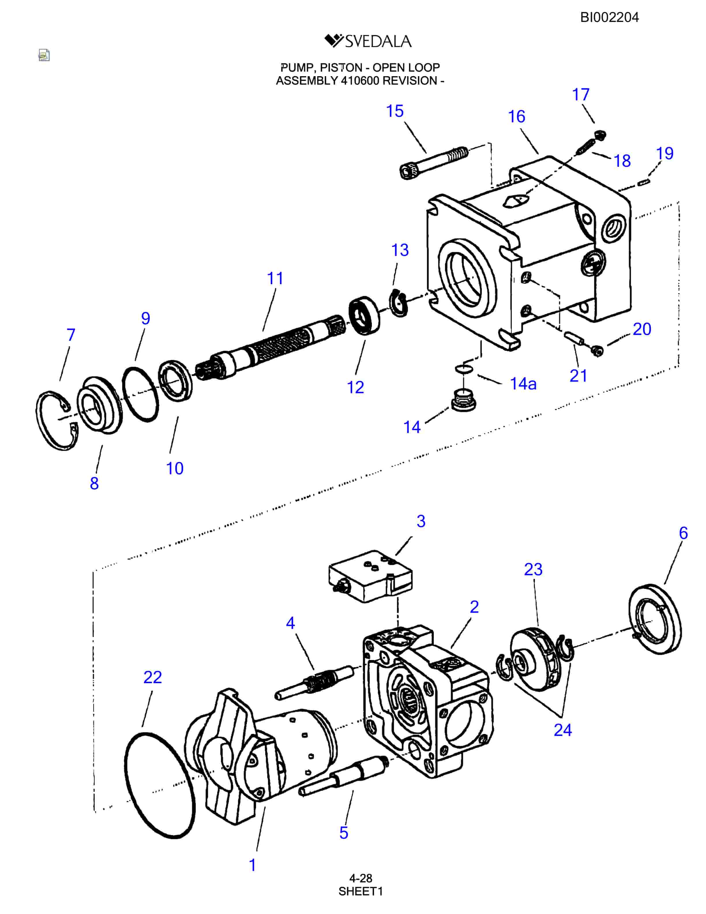 Bucyrus SKF Infinity Blasthole Drill Parts Catalog BI002204-2