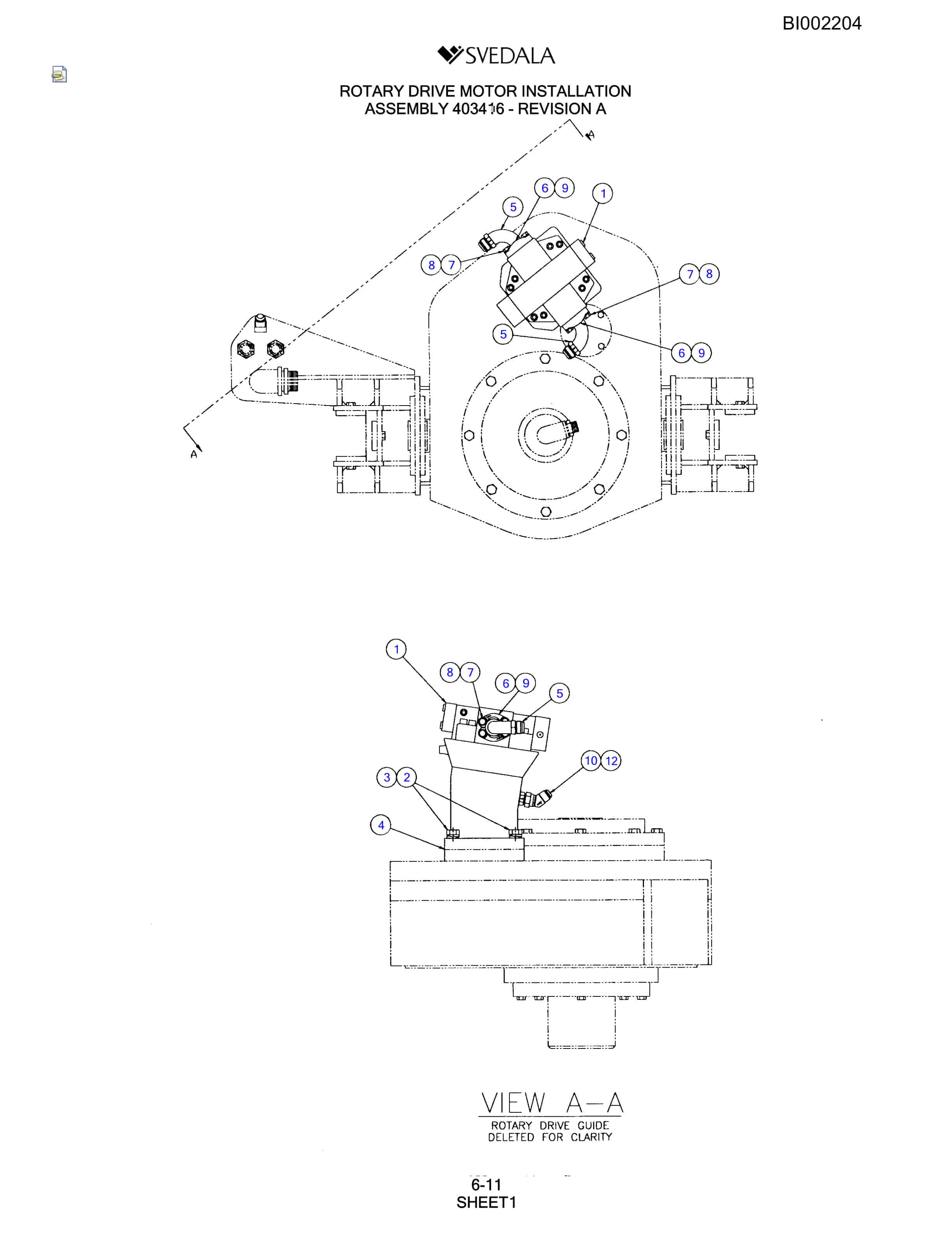 Bucyrus SKF Infinity Blasthole Drill Parts Catalog BI002204-3