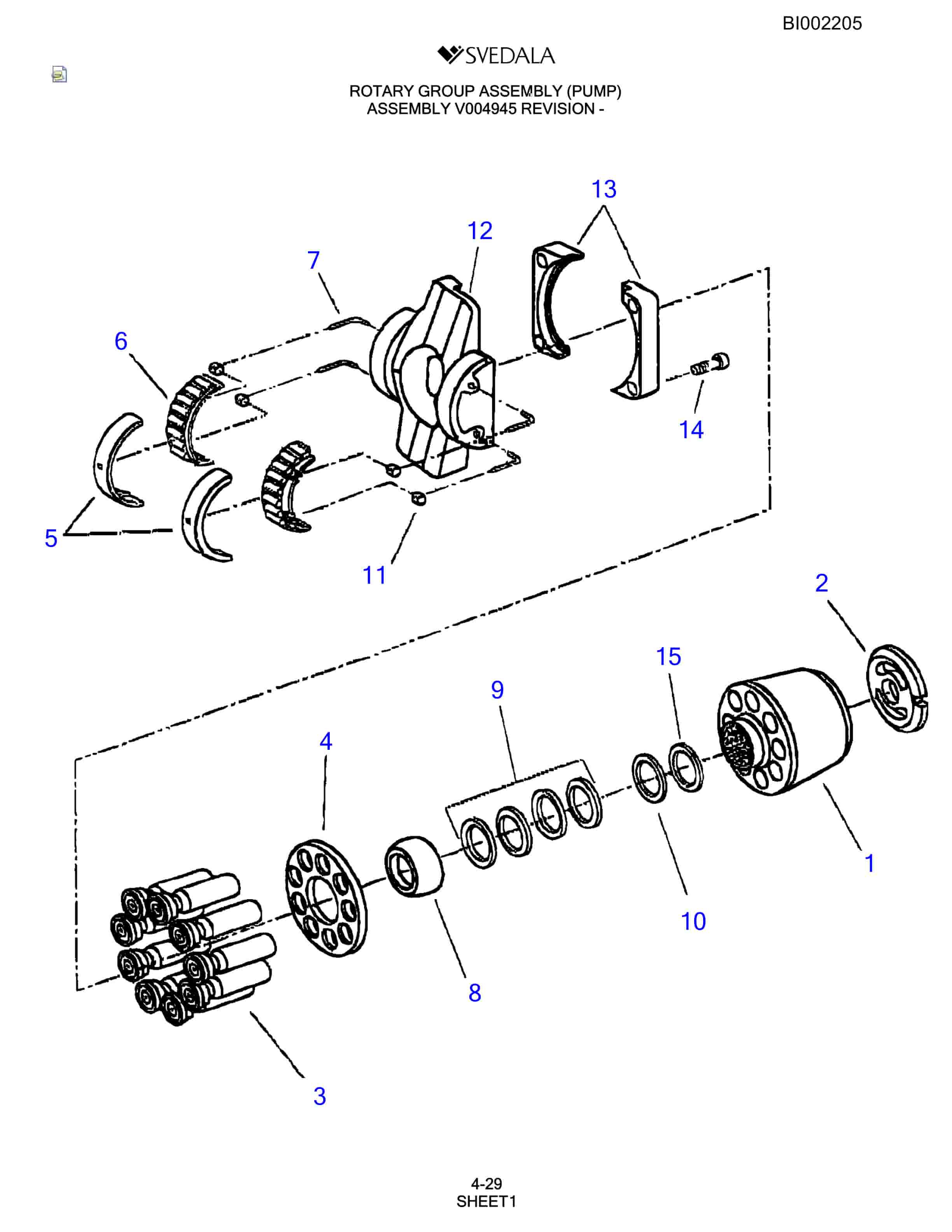Bucyrus SKF Infinity Blasthole Drill Parts Catalog BI002205-2