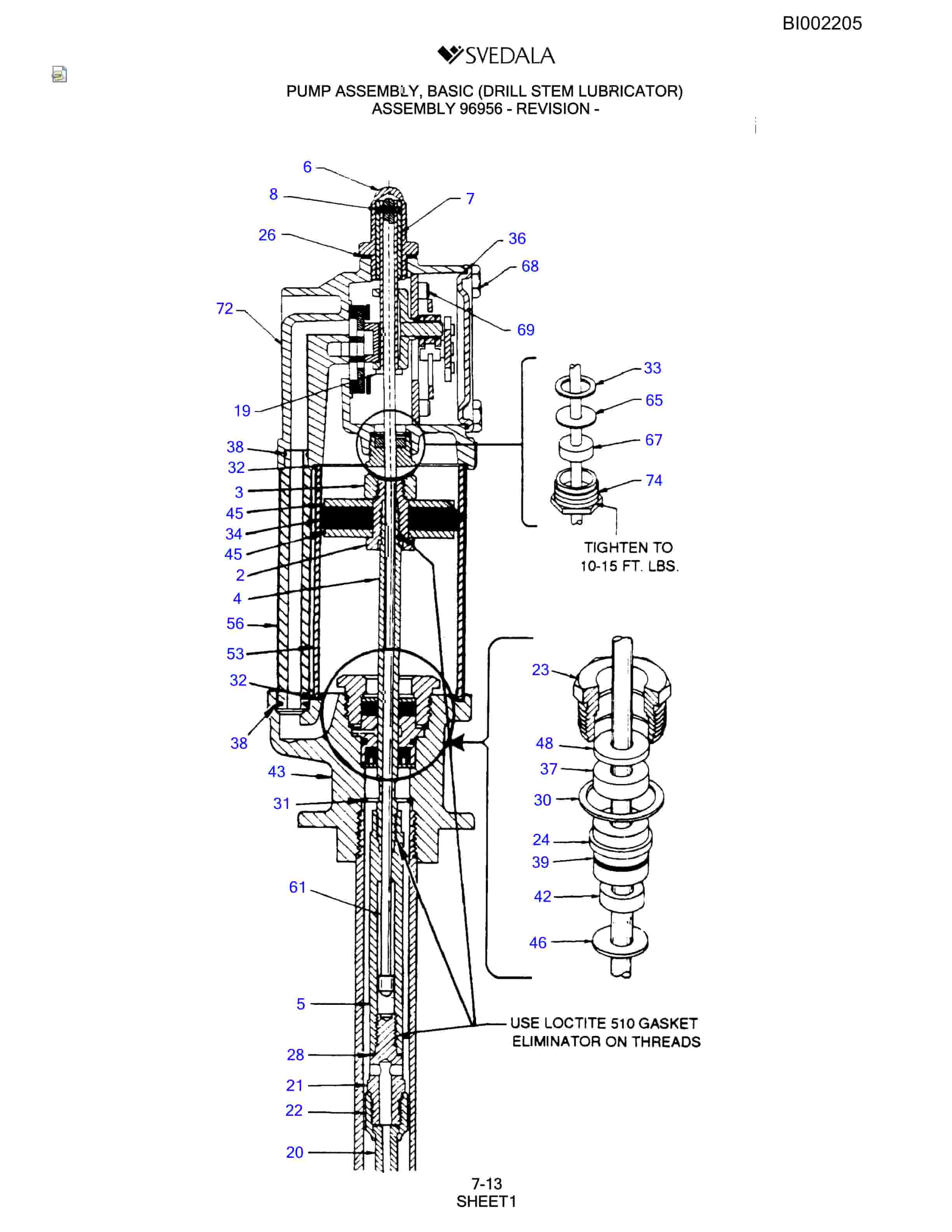 Bucyrus SKF Infinity Blasthole Drill Parts Catalog BI002205-4
