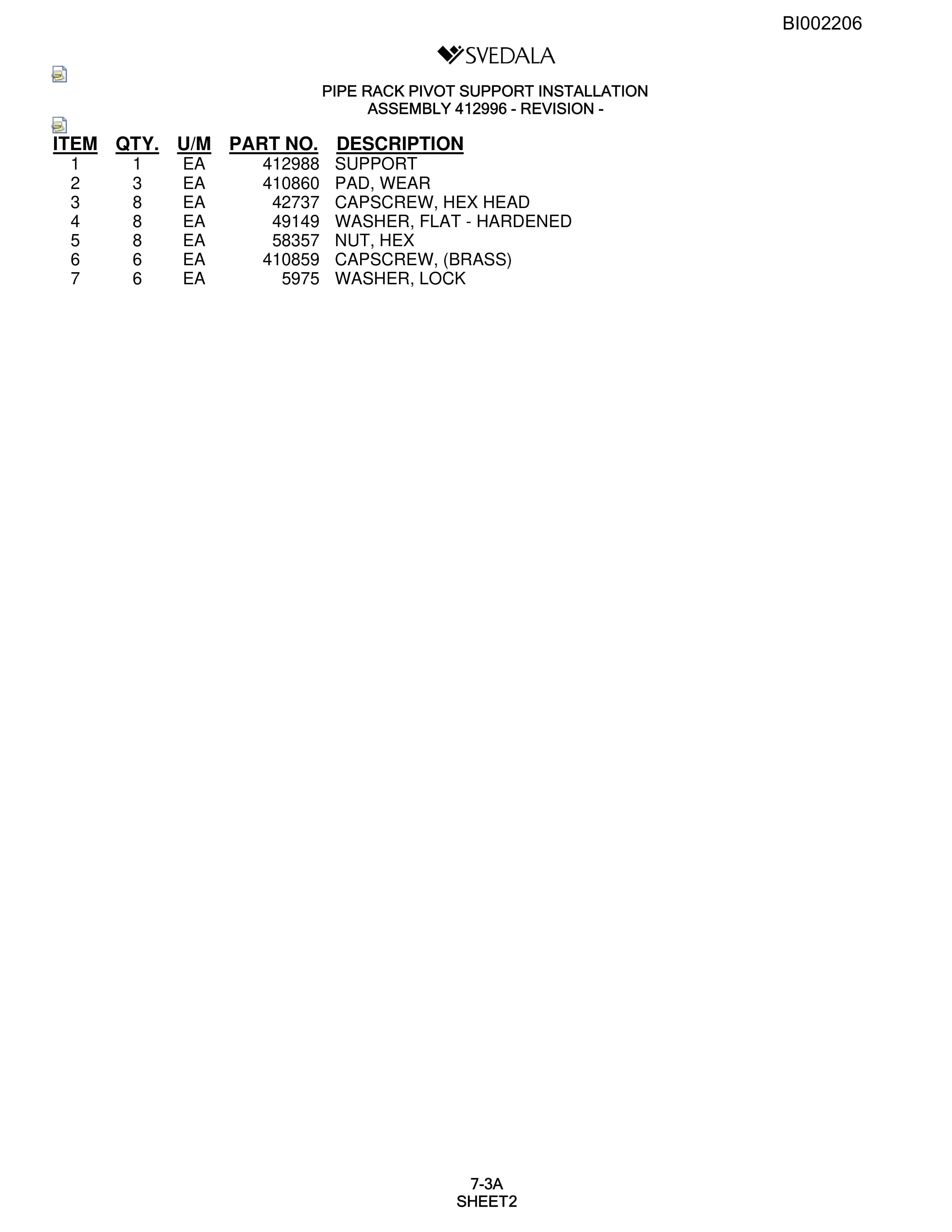 Bucyrus SKF Infinity Blasthole Drill Parts Catalog BI002206-4