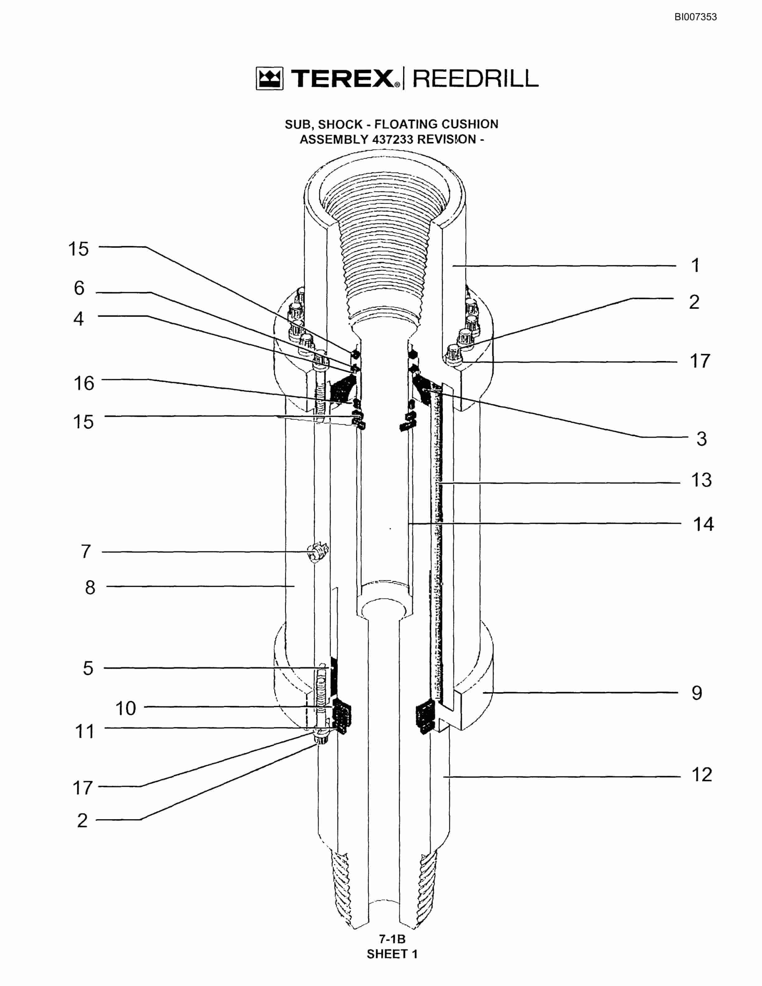 Bucyrus SKF Infinity Blasthole Drill Parts Catalog BI007353-3