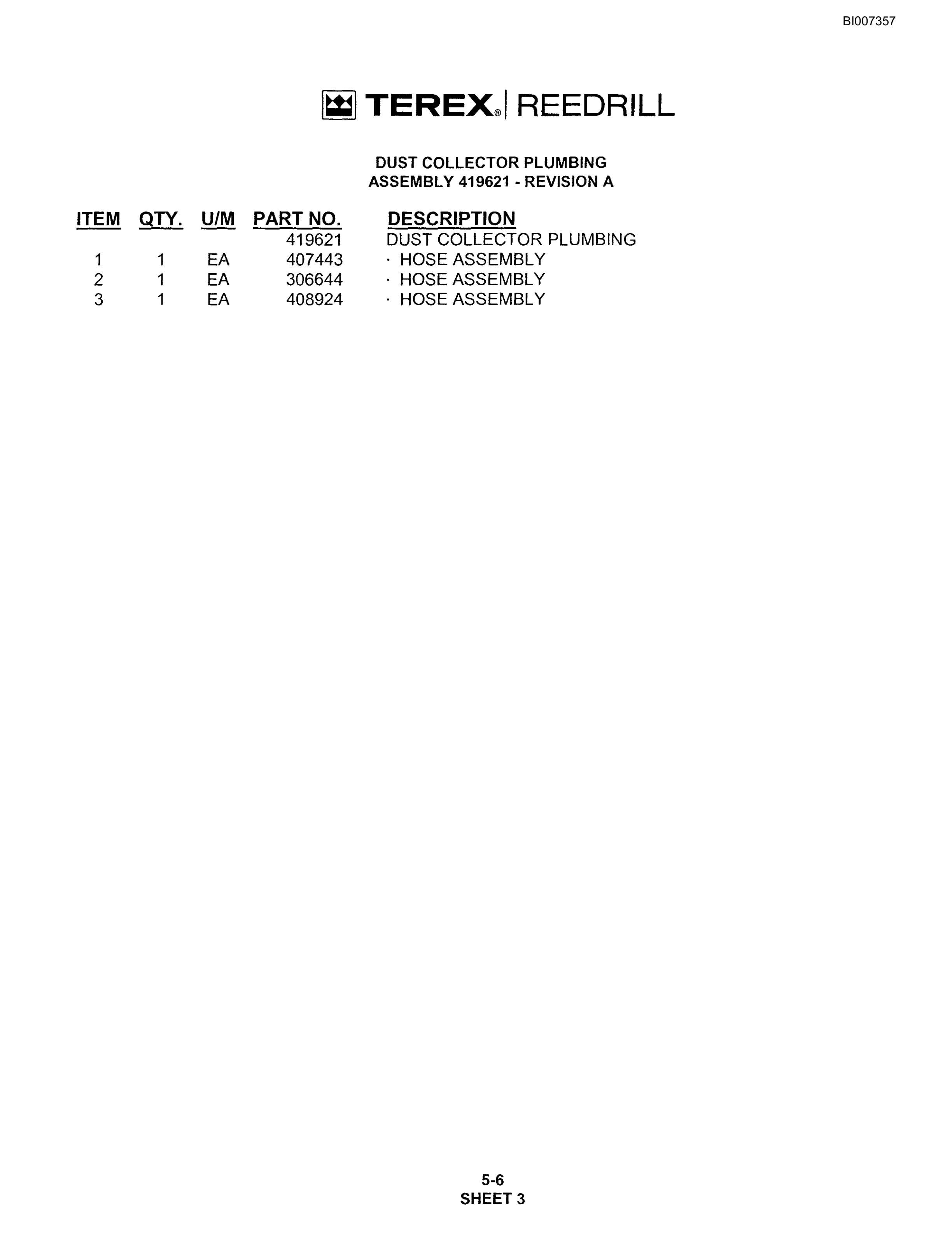 Bucyrus SKF Infinity Blasthole Drill Parts Catalog BI007357-2
