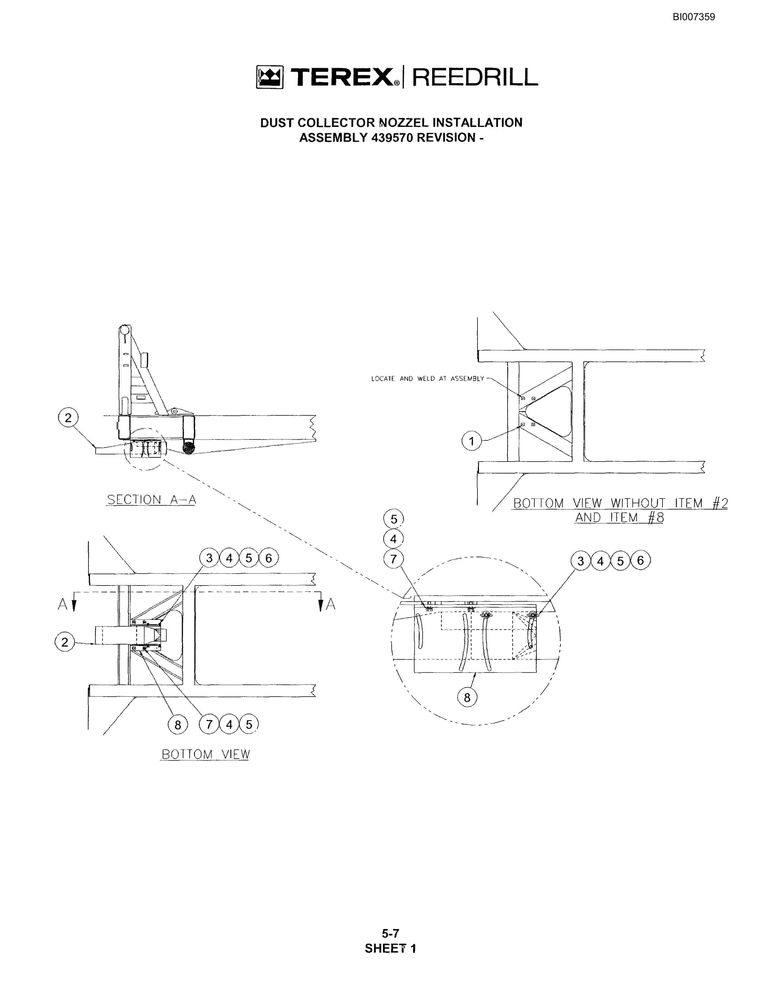 Bucyrus SKF Infinity Blasthole Drill Parts Catalog BI007359-2