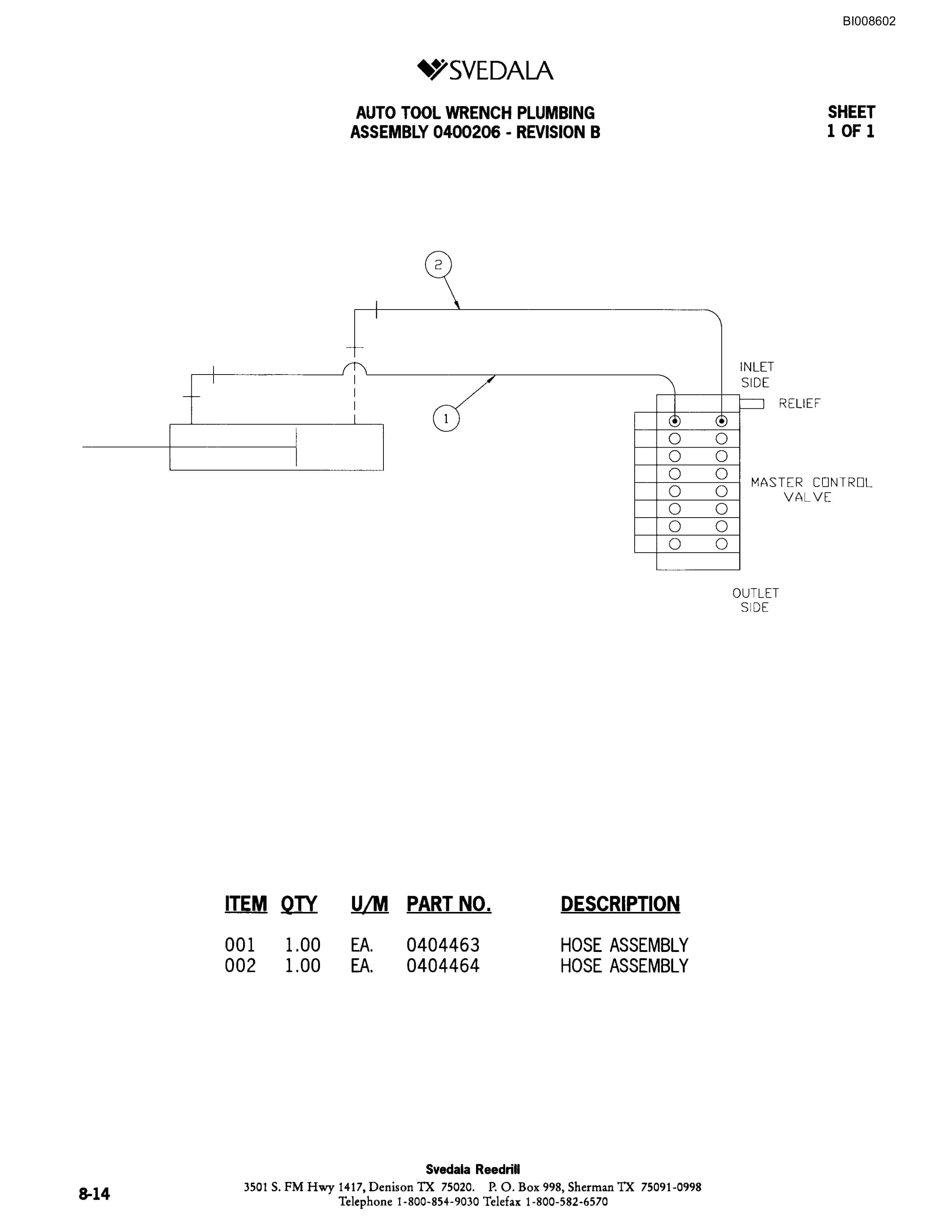 Bucyrus SKF Infinity Blasthole Drill Parts Catalog BI008602-5