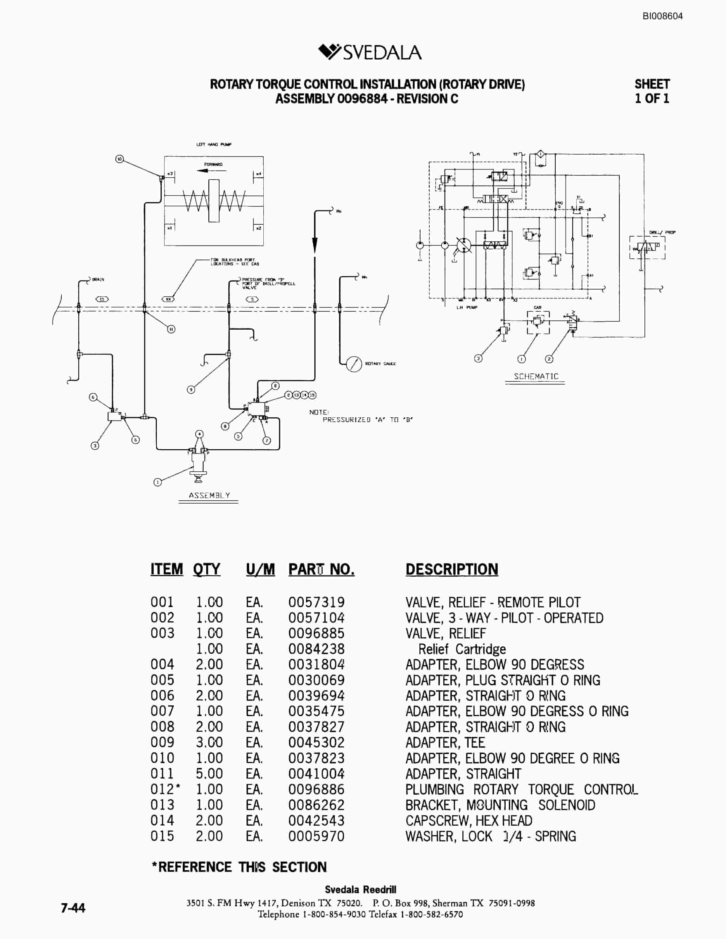 Bucyrus SKF Infinity Blasthole Drill Parts Catalog BI008604-4