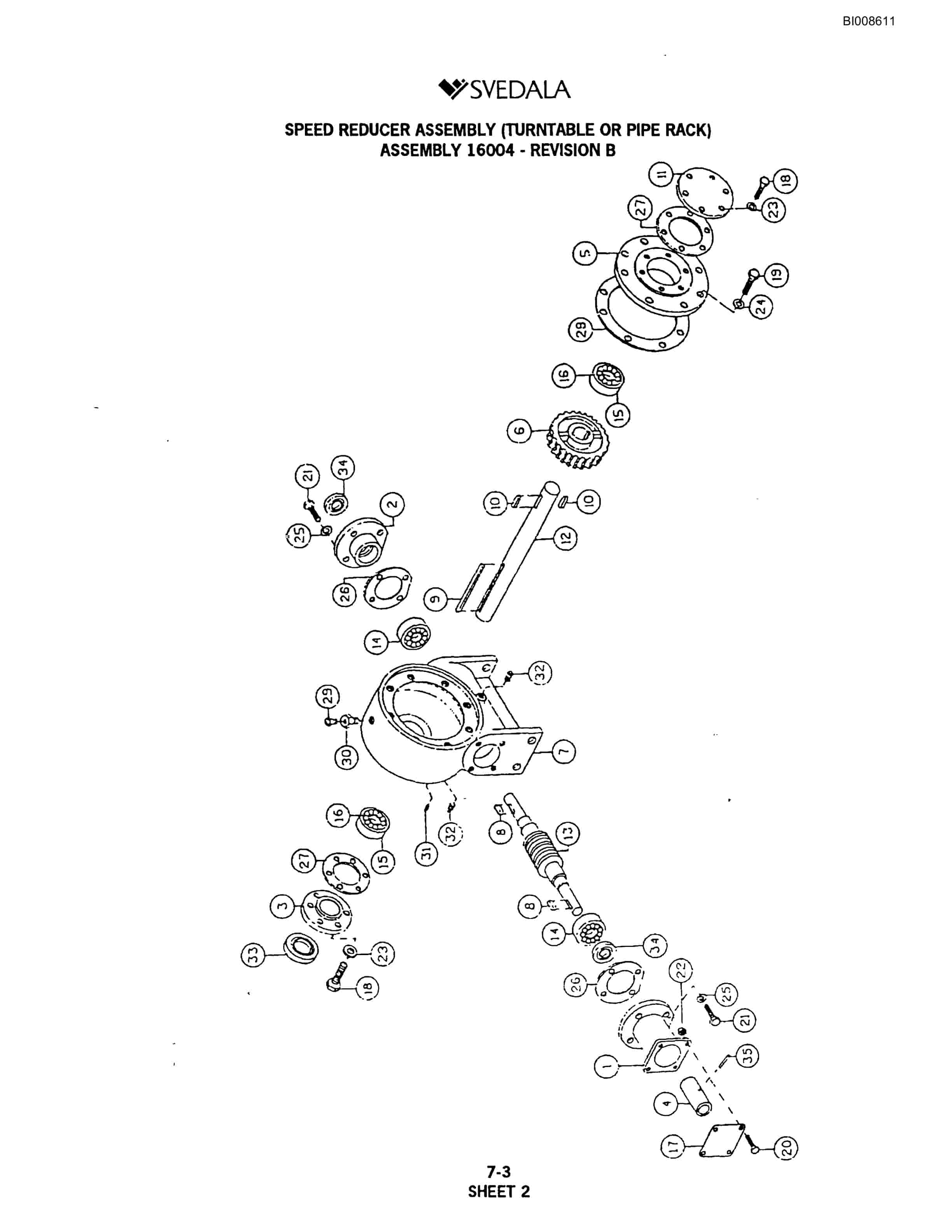 Bucyrus SKF Infinity Blasthole Drill Parts Catalog BI008611-3