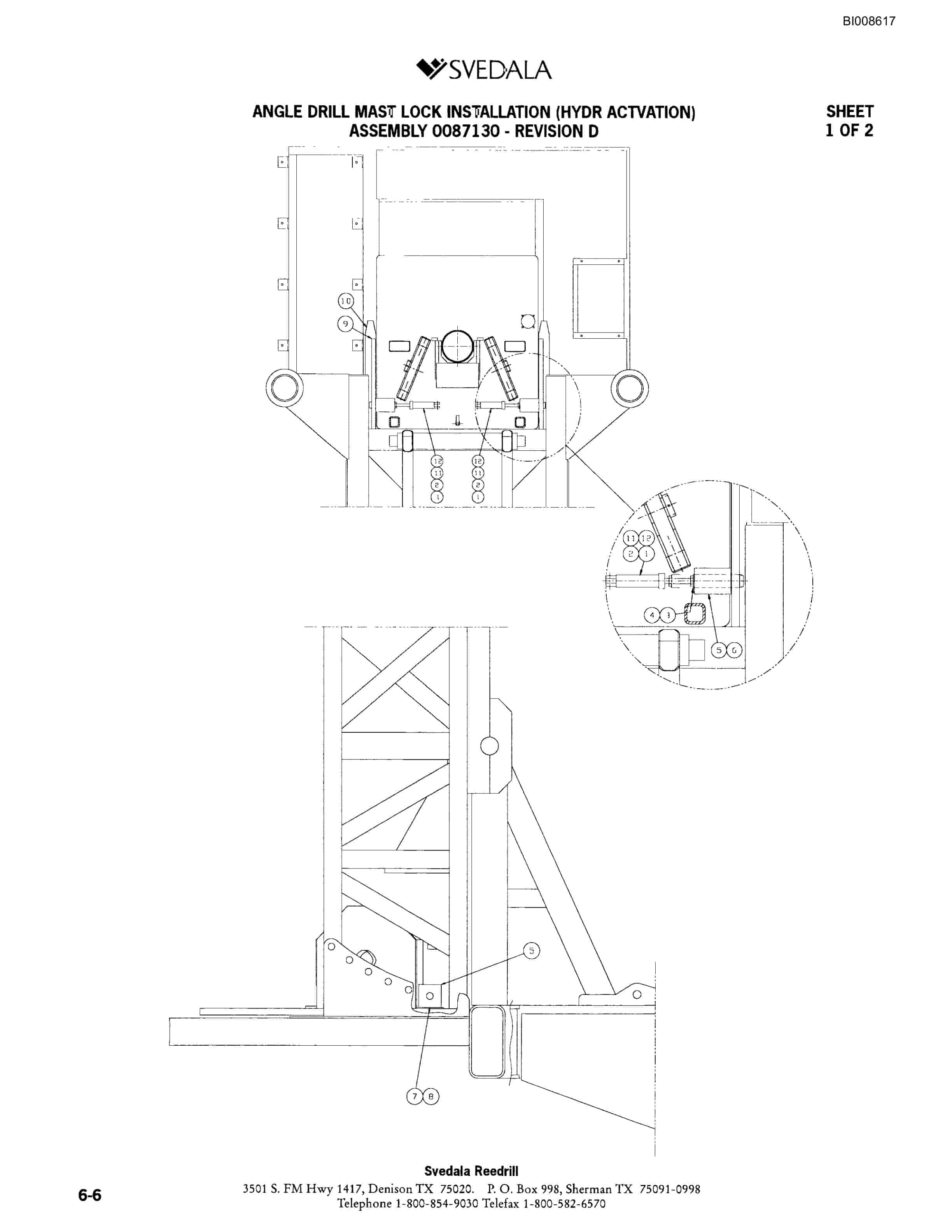 Bucyrus SKF Infinity Blasthole Drill Parts Catalog BI008617-2