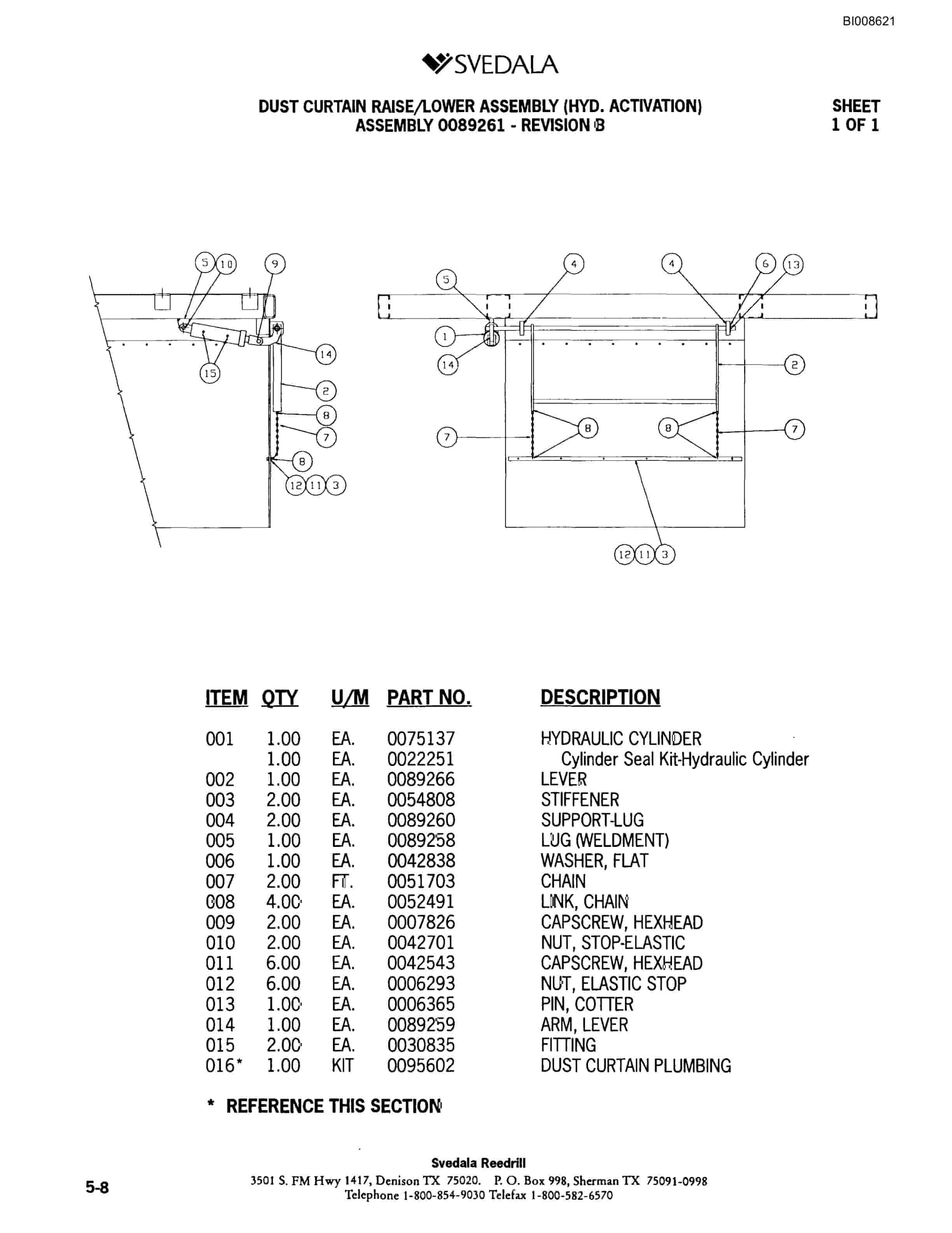 Bucyrus SKF Infinity Blasthole Drill Parts Catalog BI008621-2