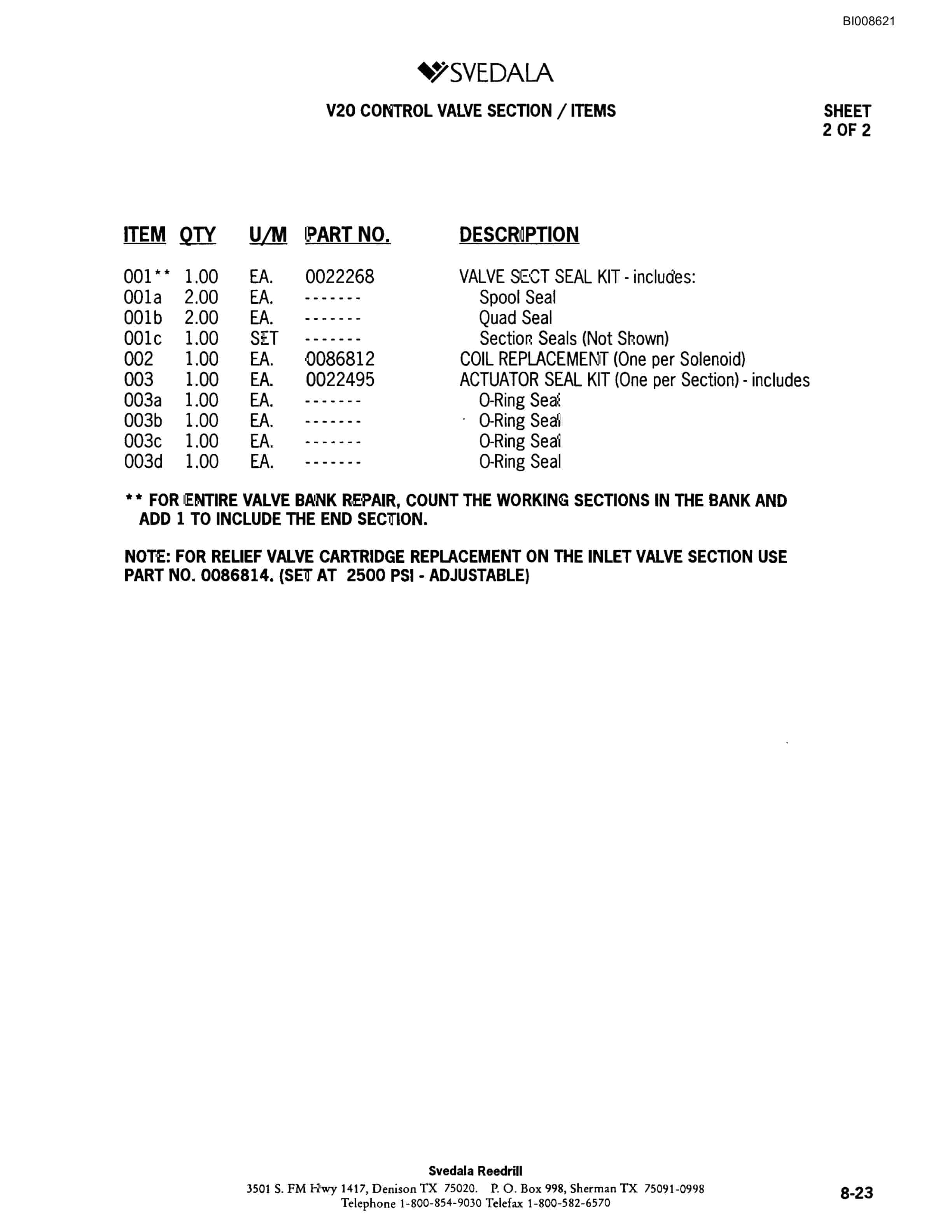 Bucyrus SKF Infinity Blasthole Drill Parts Catalog BI008621-5