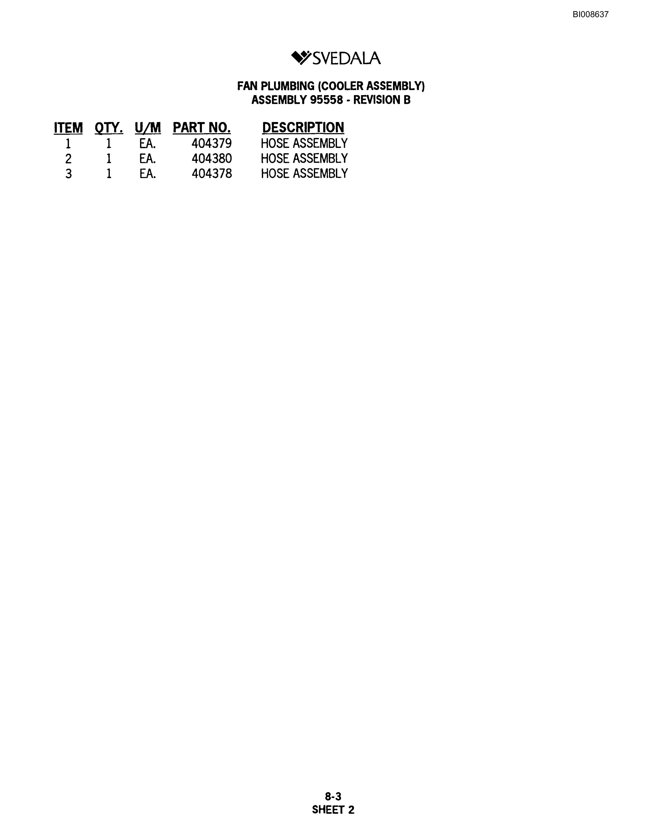 Bucyrus SKF Infinity Blasthole Drill Parts Catalog BI008637-5
