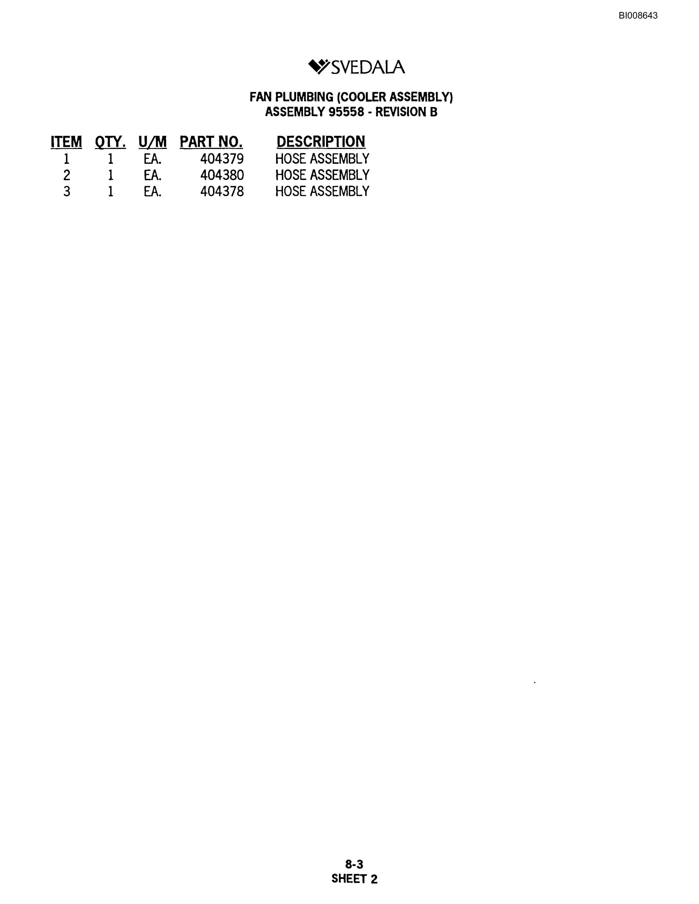 Bucyrus SKF Infinity Blasthole Drill Parts Catalog BI008643-5