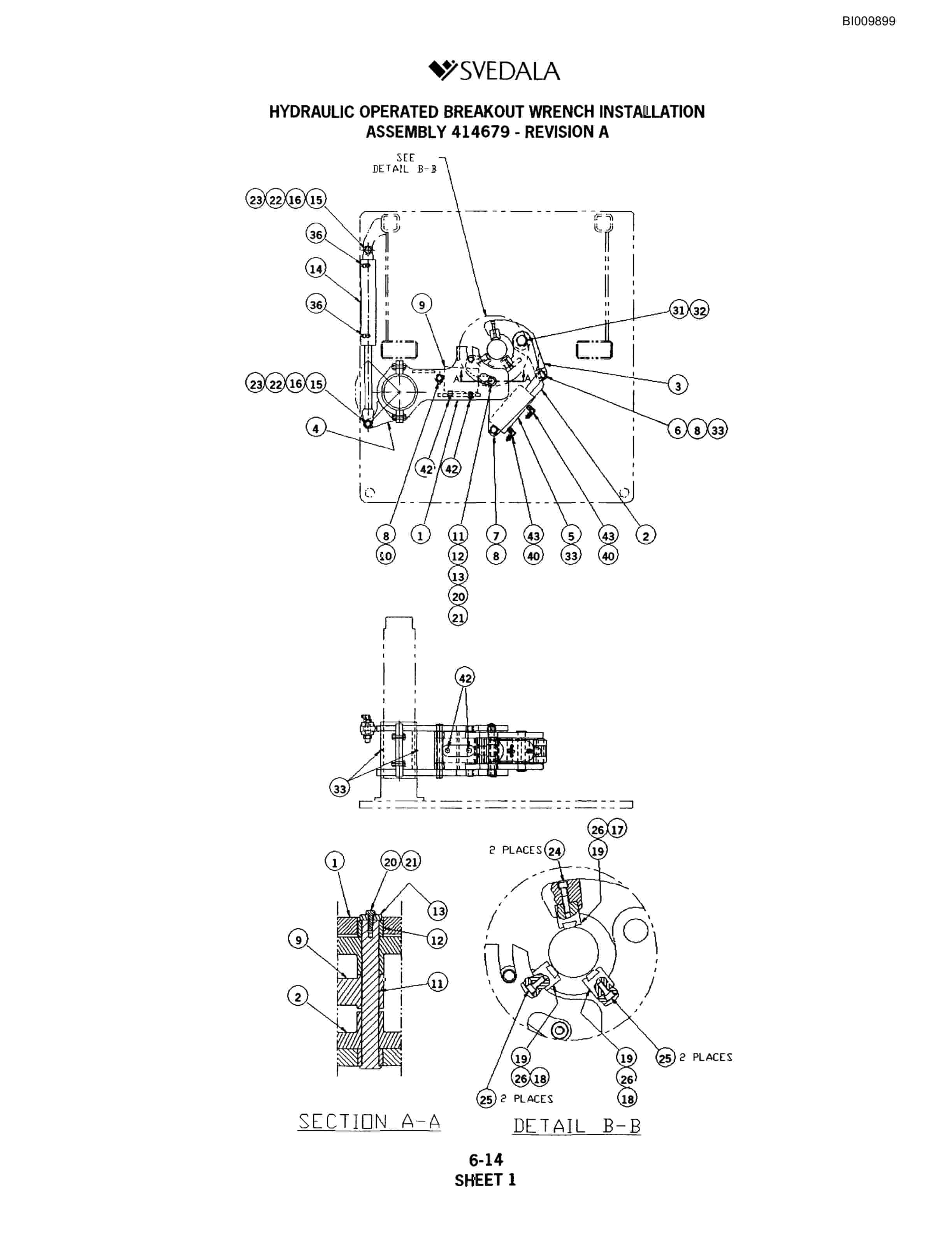 Bucyrus SKF Infinity Blasthole Drill Parts Catalog BI009899-3