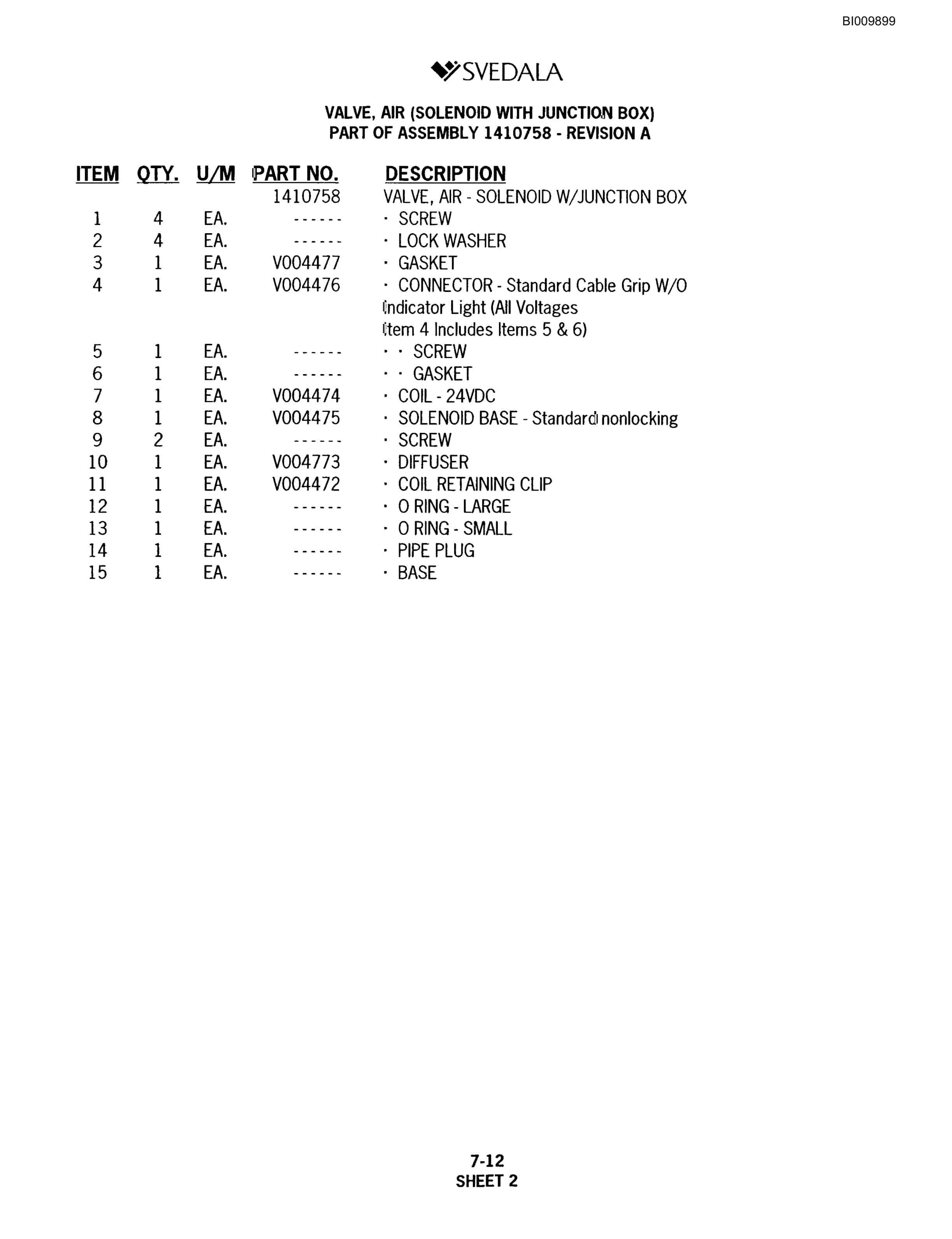 Bucyrus SKF Infinity Blasthole Drill Parts Catalog BI009899-5