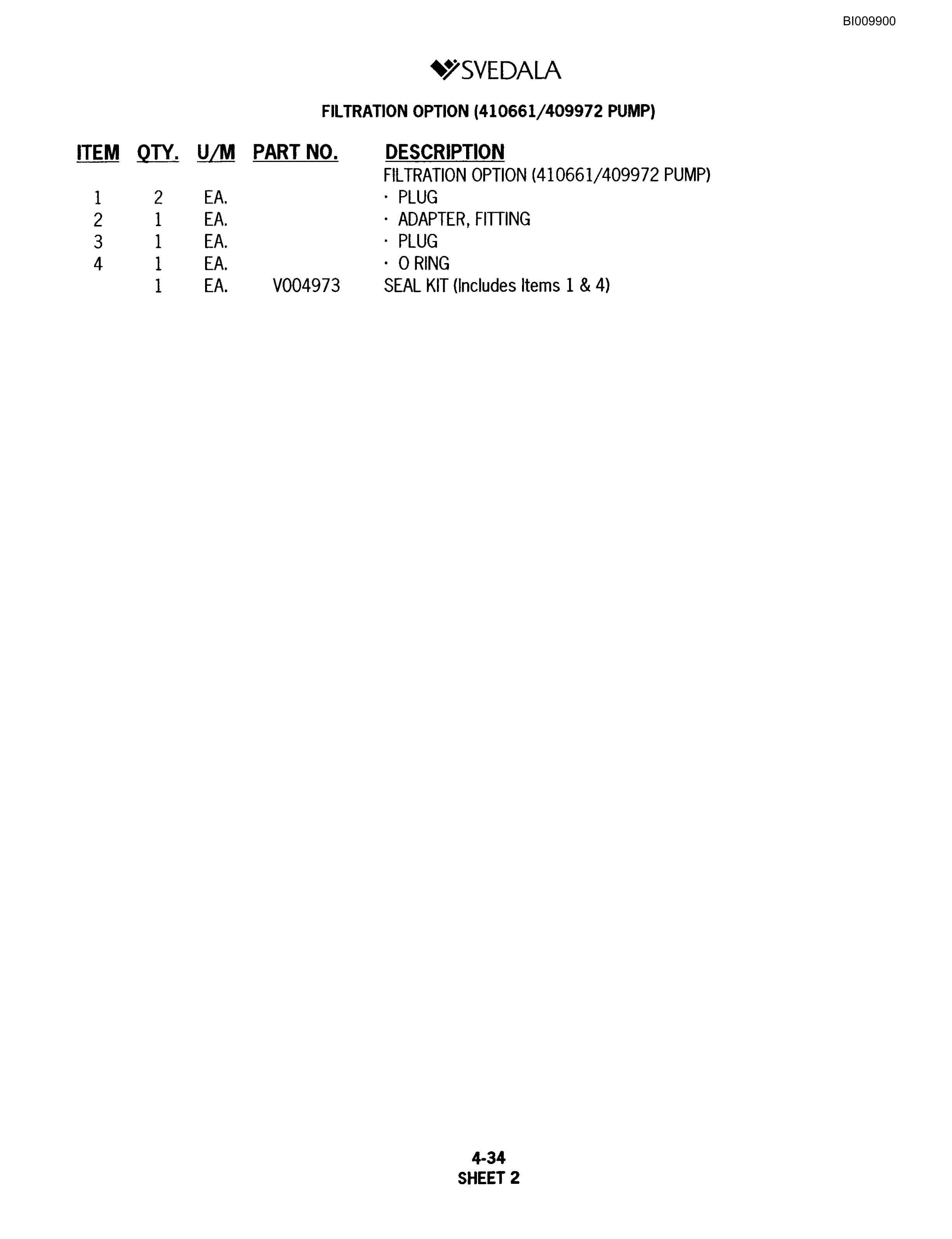 Bucyrus SKF Infinity Blasthole Drill Parts Catalog BI009900-2