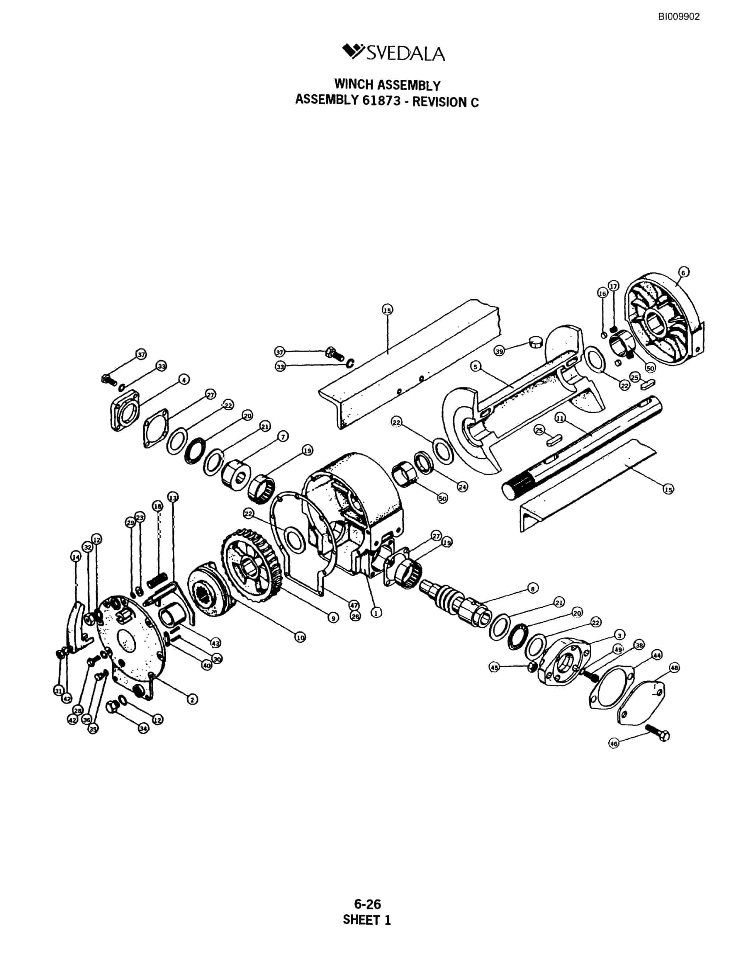 Bucyrus SKF Infinity Blasthole Drill Parts Catalog BI009902-4