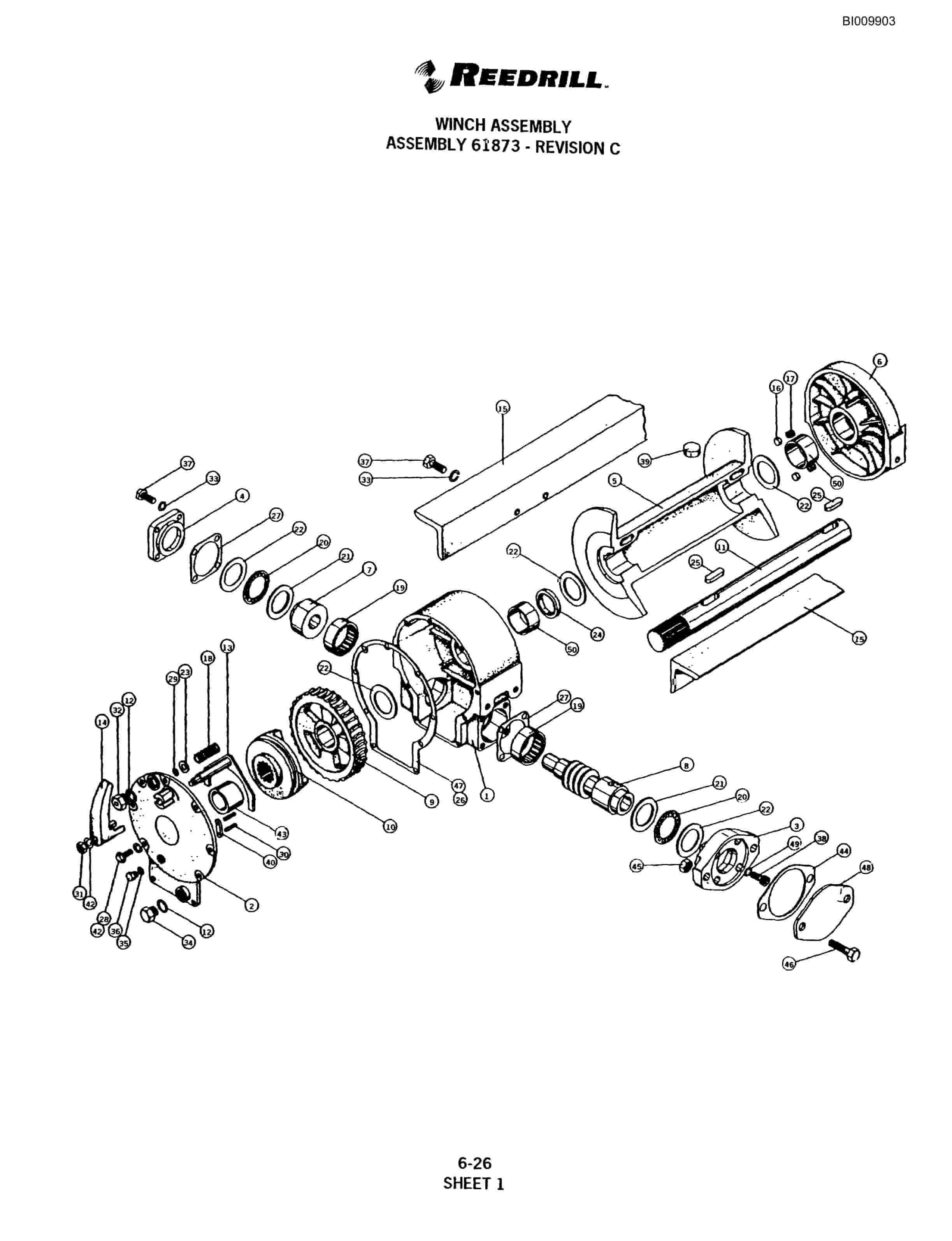 Bucyrus SKF Infinity Blasthole Drill Parts Catalog BI009903-3