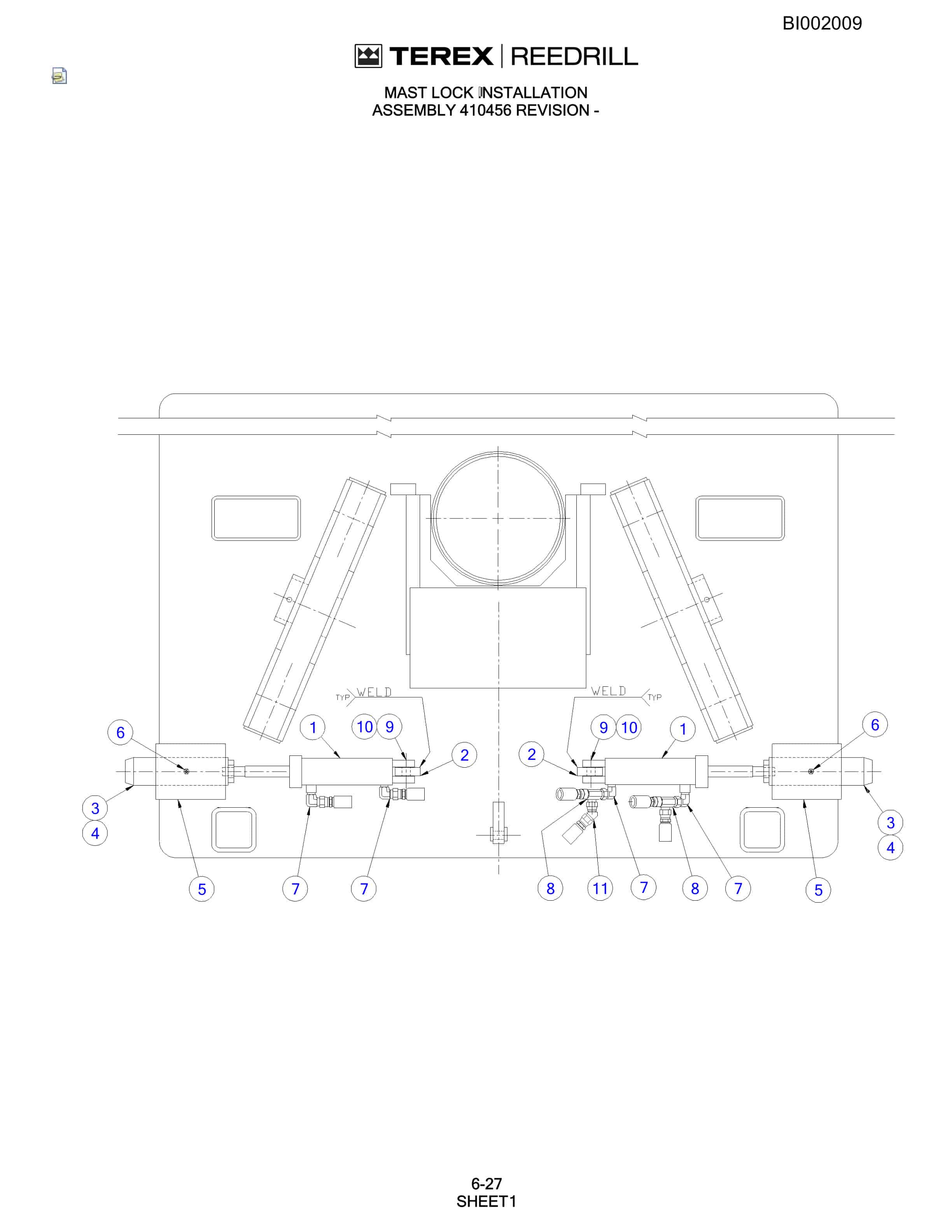 Bucyrus SKF Rotary Blasthole Drill Parts Catalog BI002009-5