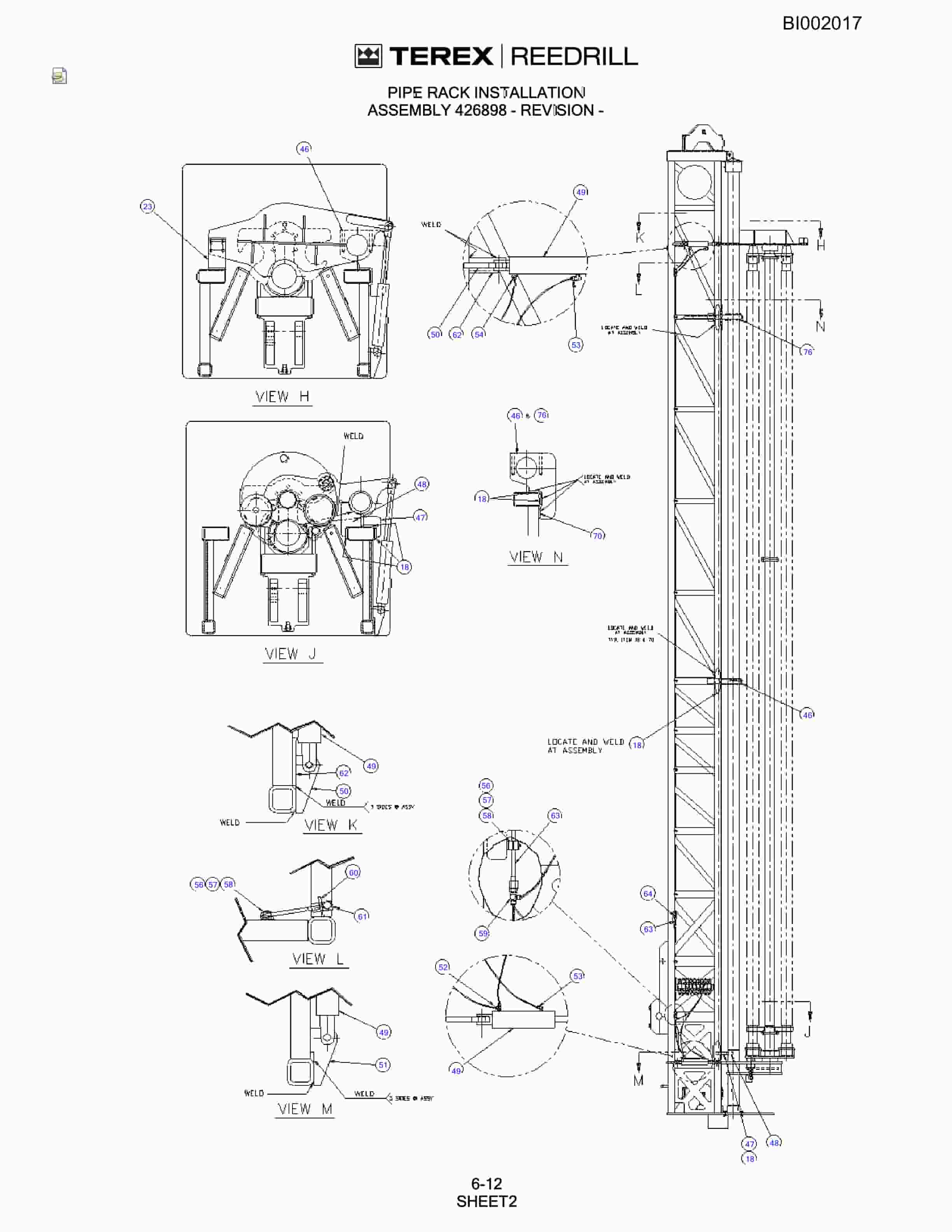 Bucyrus SKF Rotary Blasthole Drill Parts Catalog BI002017-3