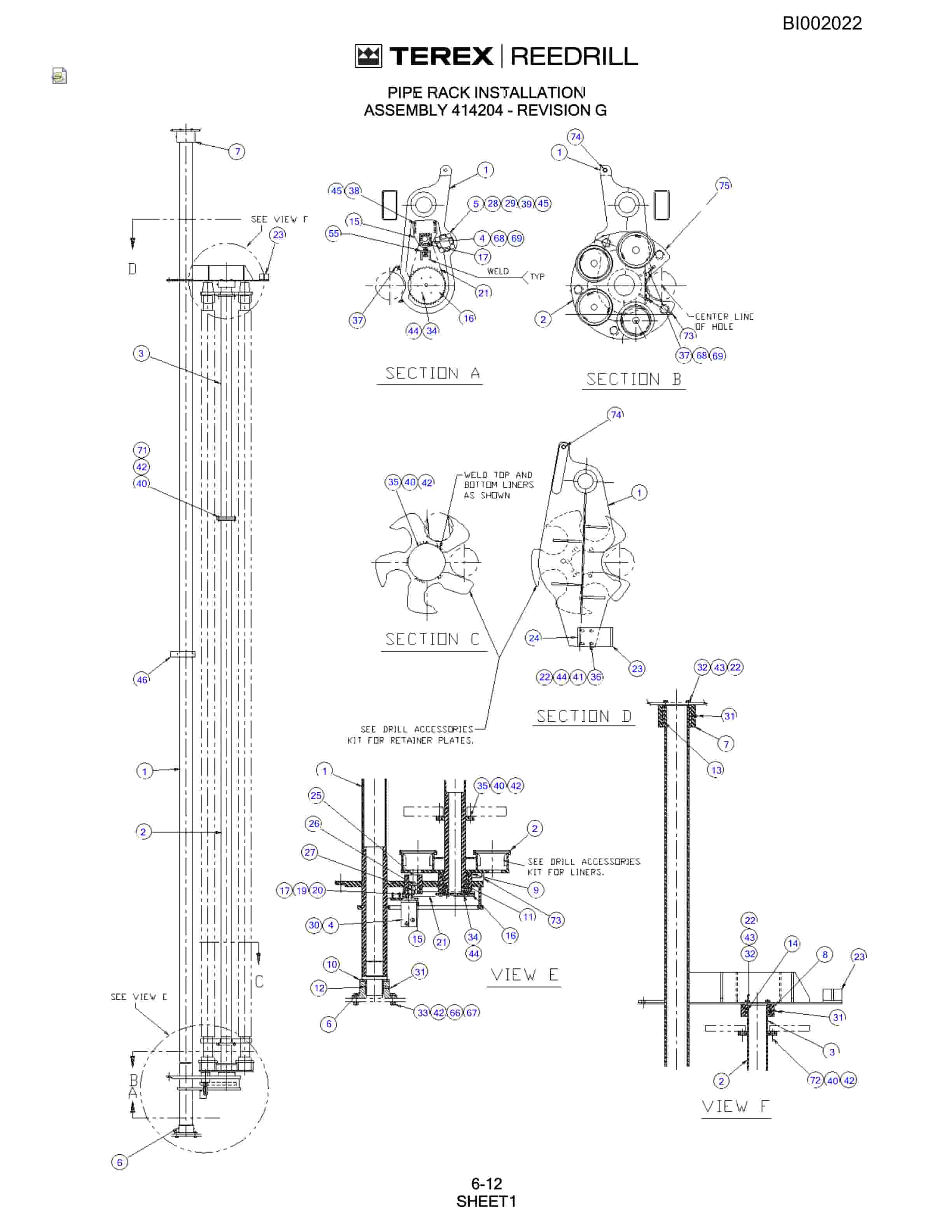 Bucyrus SKF Rotary Blasthole Drill Parts Catalog BI002022-3