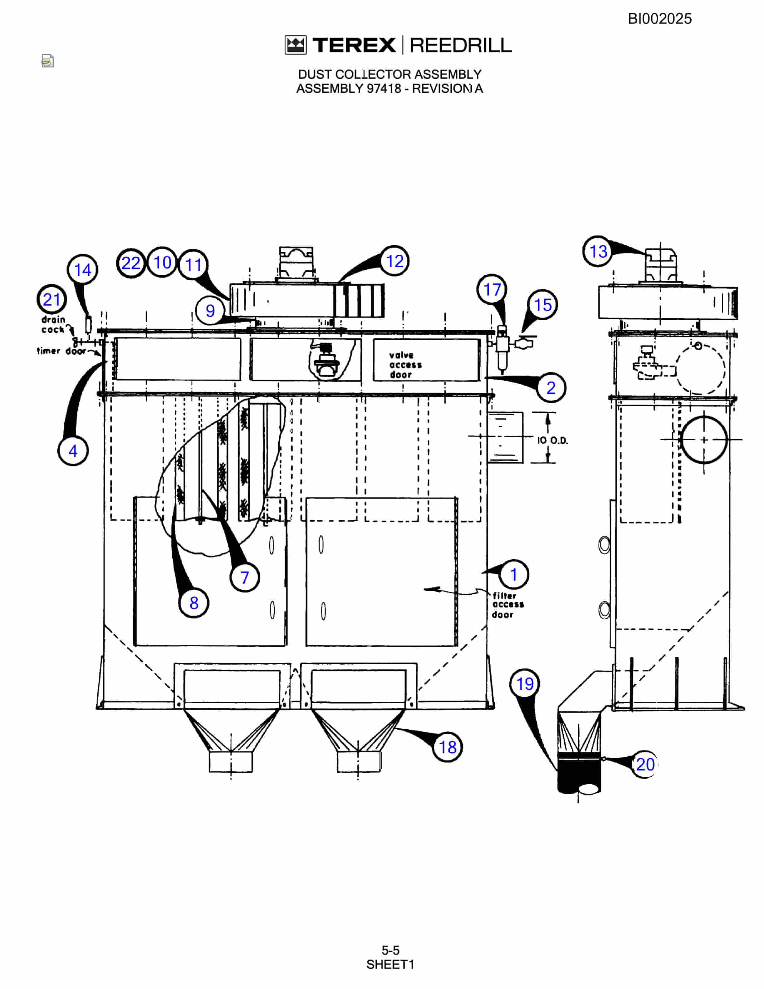 Bucyrus SKF Rotary Blasthole Drill Parts Catalog BI002025-2