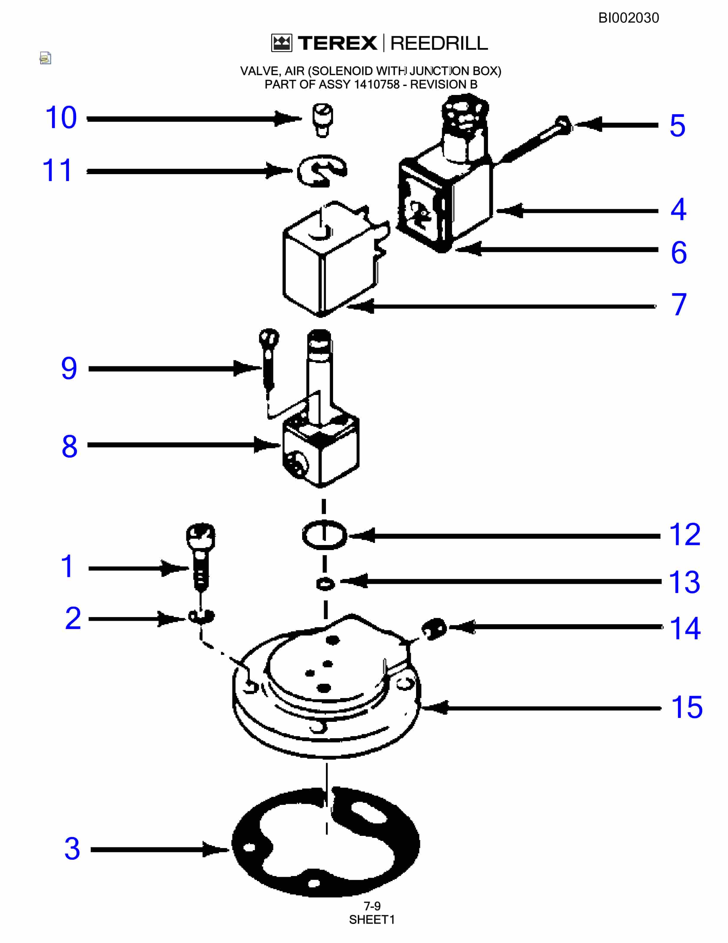 Bucyrus SKF Rotary Blasthole Drill Parts Catalog BI002030-5