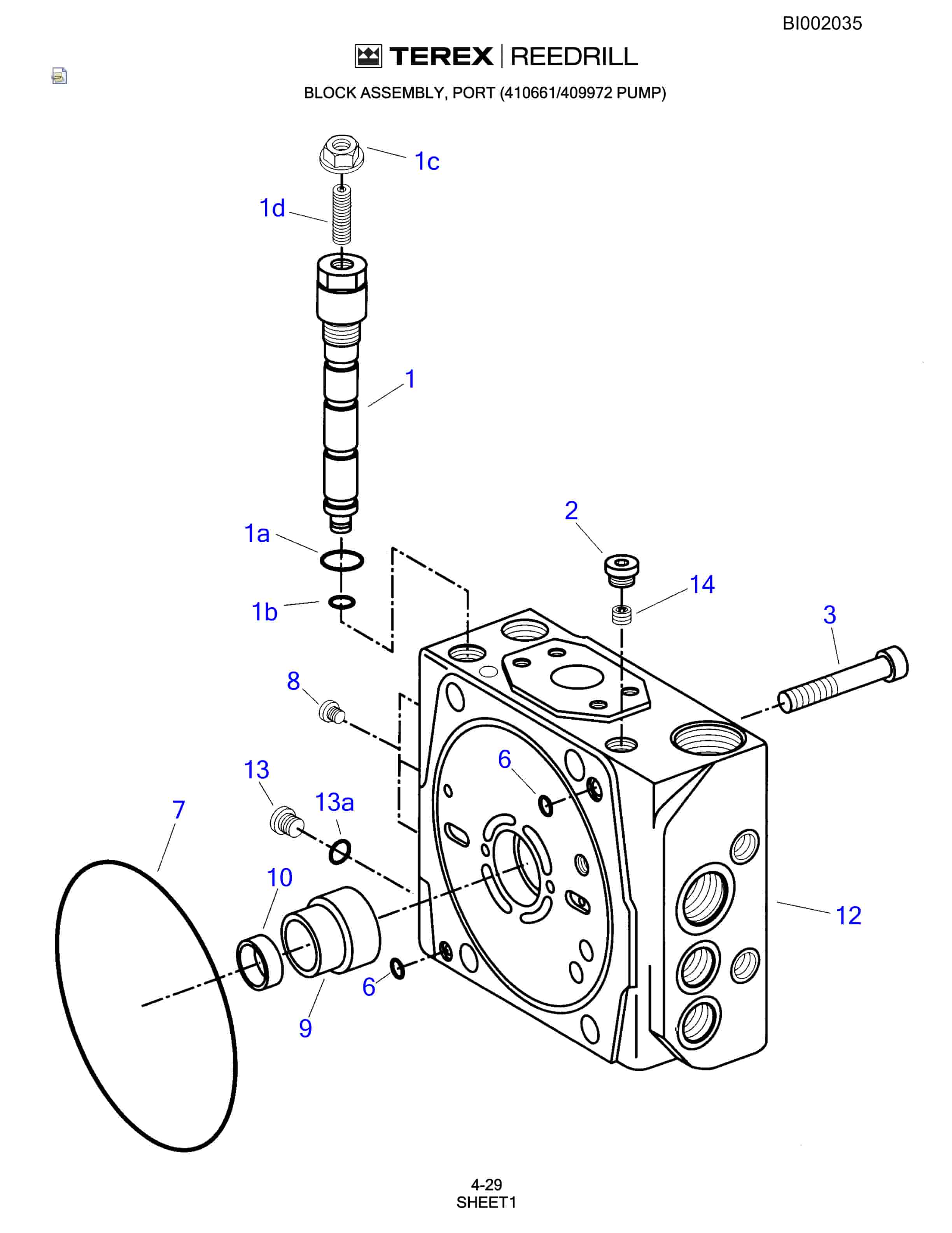 Bucyrus SKF Rotary Blasthole Drill Parts Catalog BI002035-2